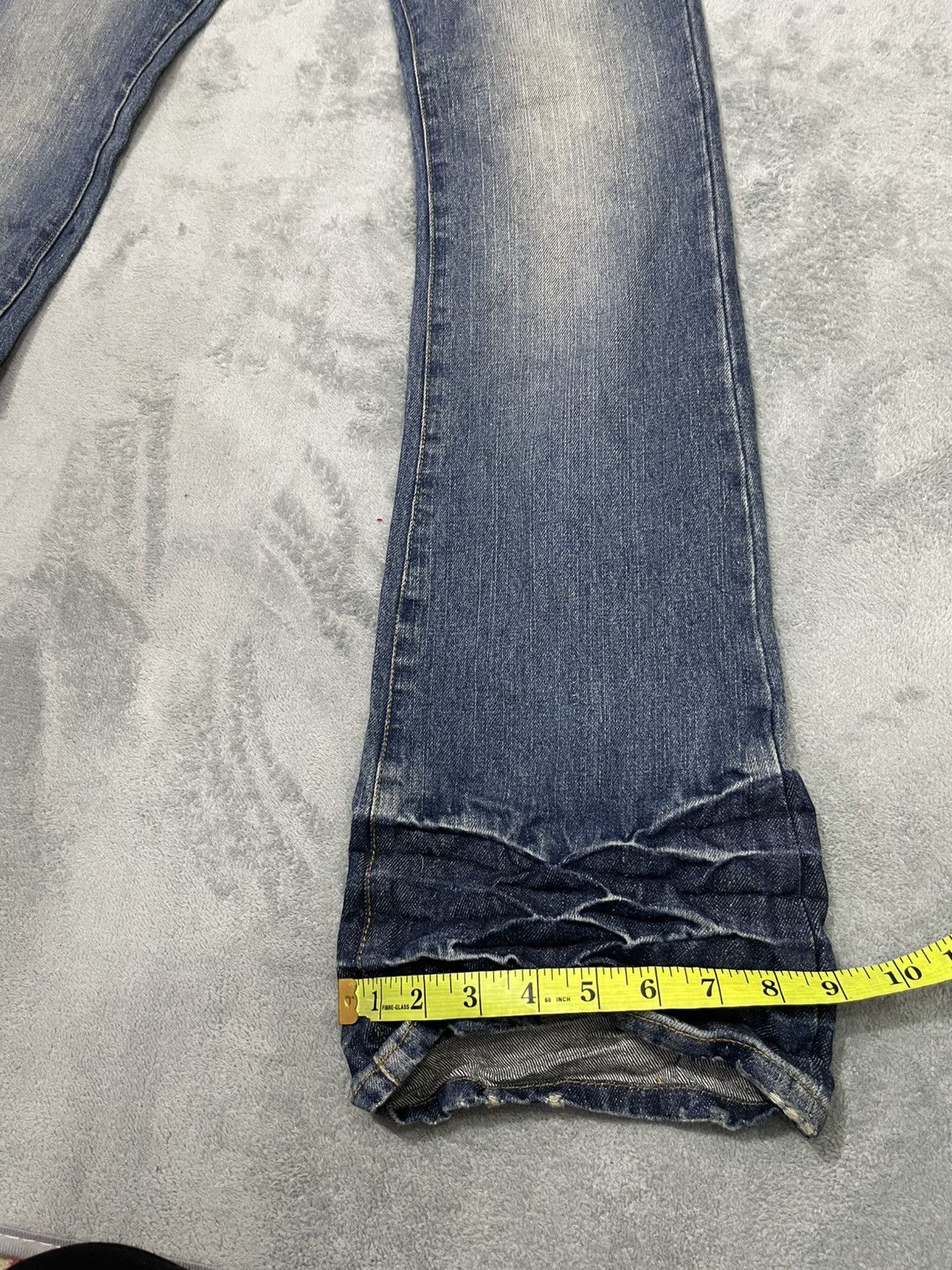 Japanese Brand × LOWBOX LOWBOX SNAKE POCKET Blue faded wash style loose jeans Size US 31 - 9 Thumbnail