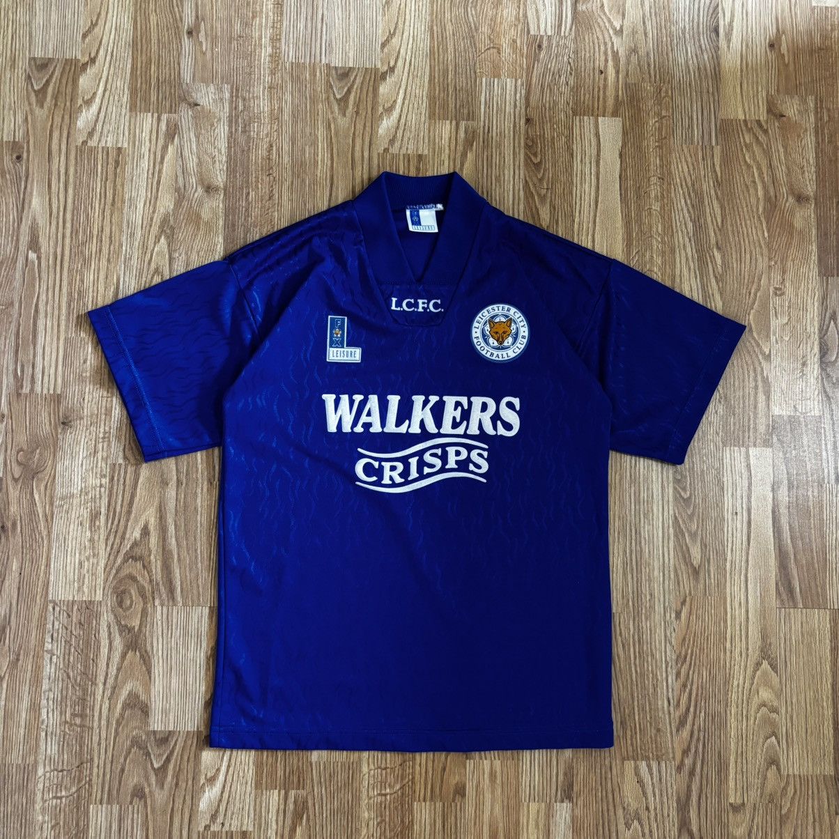 Le Coq Sportif Rare Jersey! Leicester City Home football shirt 1992-94 Size US M / EU 48-50 / 2 - 2 Thumbnail