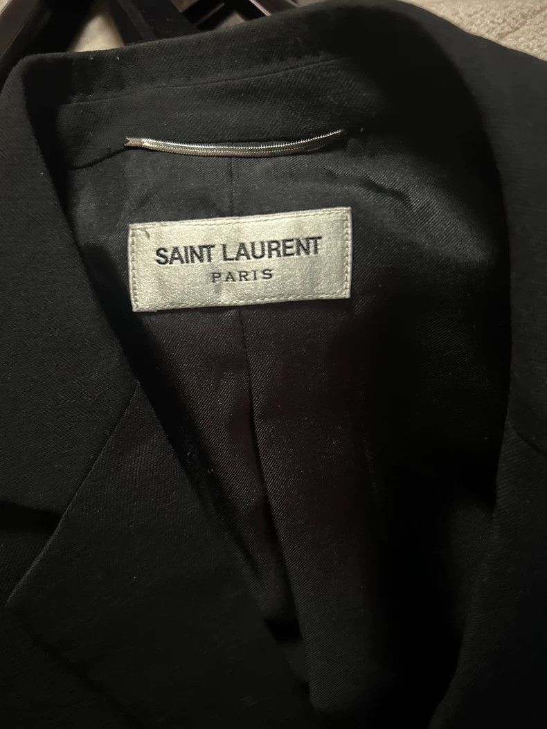 Yves Saint Laurent Saint Laruent 17SS Black Scale Viper Suit 2502-Nextarrow Size 46R - 4 Thumbnail