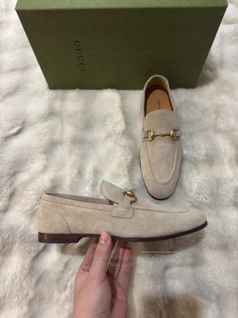 Gucci Guicci Suede Men's Loafers Leather Shoes Size US 7 / EU 40 - 4 Thumbnail