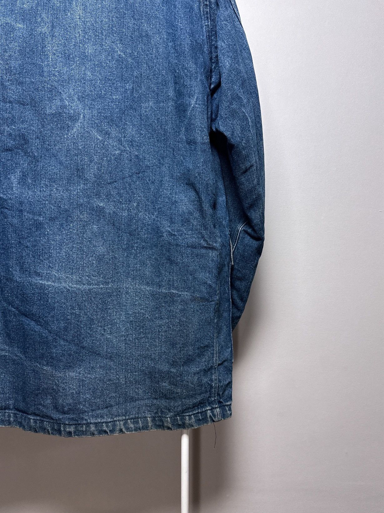Valentino Valentino Vintage 1980s Denim Jeans Duffle Coat Jacket Size US L / EU 52-54 / 3 - 17 Thumbnail