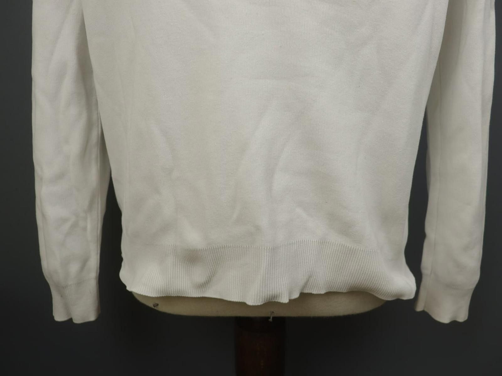 Lacoste Lacoste White Graphic Logo Pullover Sweatshirt Size 44 Size M / US 6-8 / IT 42-44 - 3 Thumbnail