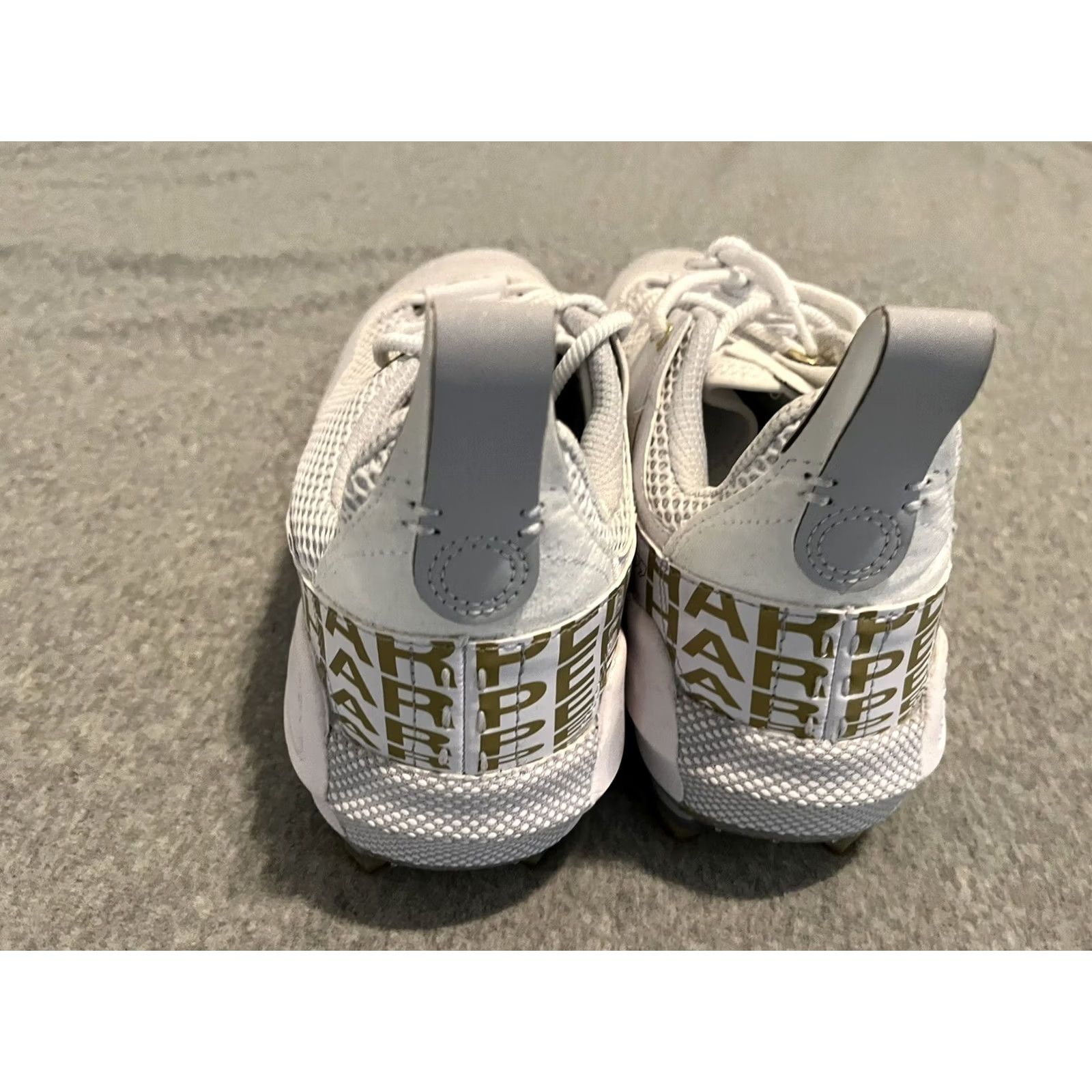 Under Armour Under Armour Bryce Harper 7 Baseball Cleats HOVR White Gold Mens 13.5 New Size US 14 / EU 47 - 4 Thumbnail