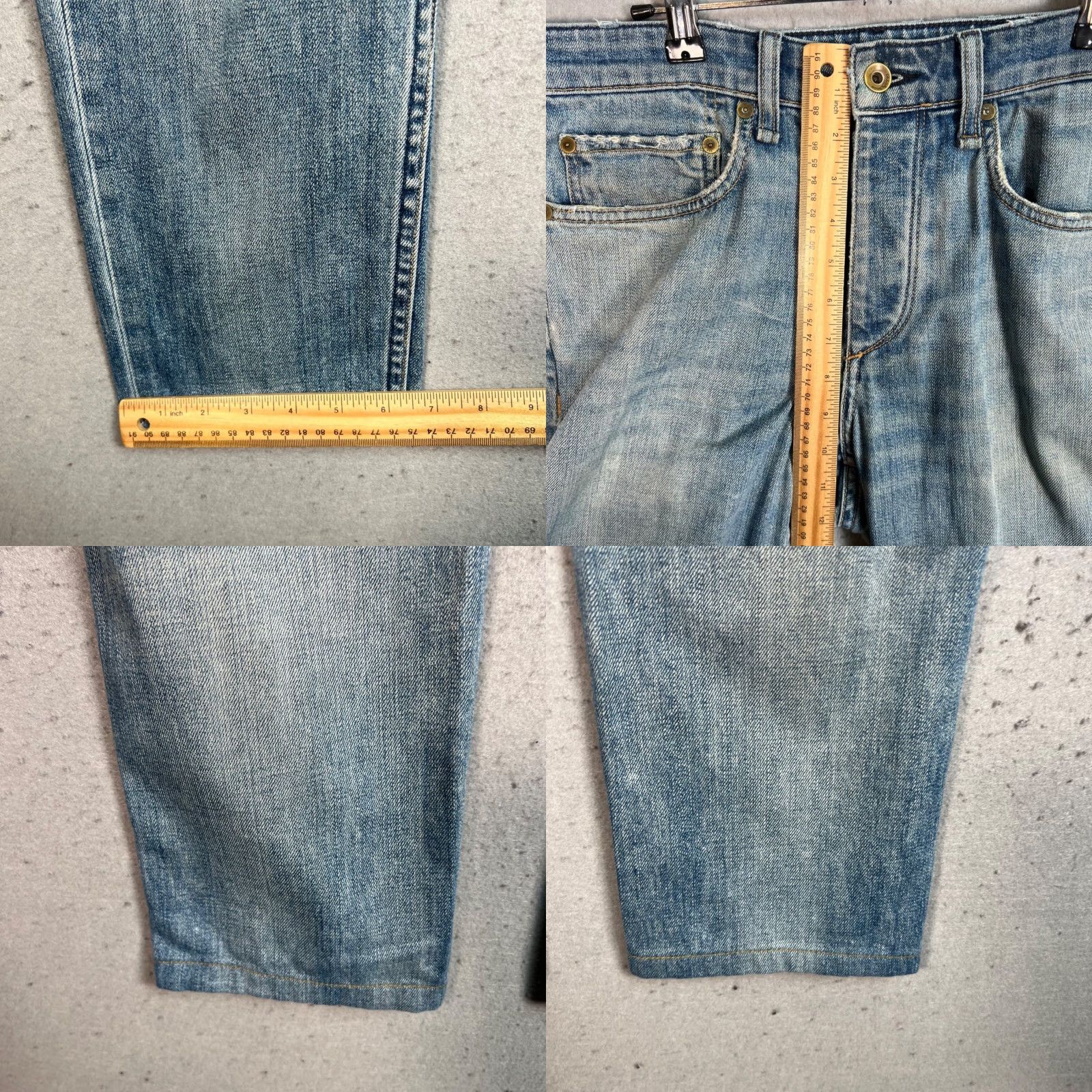 Rag & Bone Rag & Bone Mens Denim Jeans Size 30 Blue Slim Fit Tapered Regular Inseam 25 Rock & Bone Slimming Cotton Blend Jeans Size US 30 / EU 46 - 8 Thumbnail