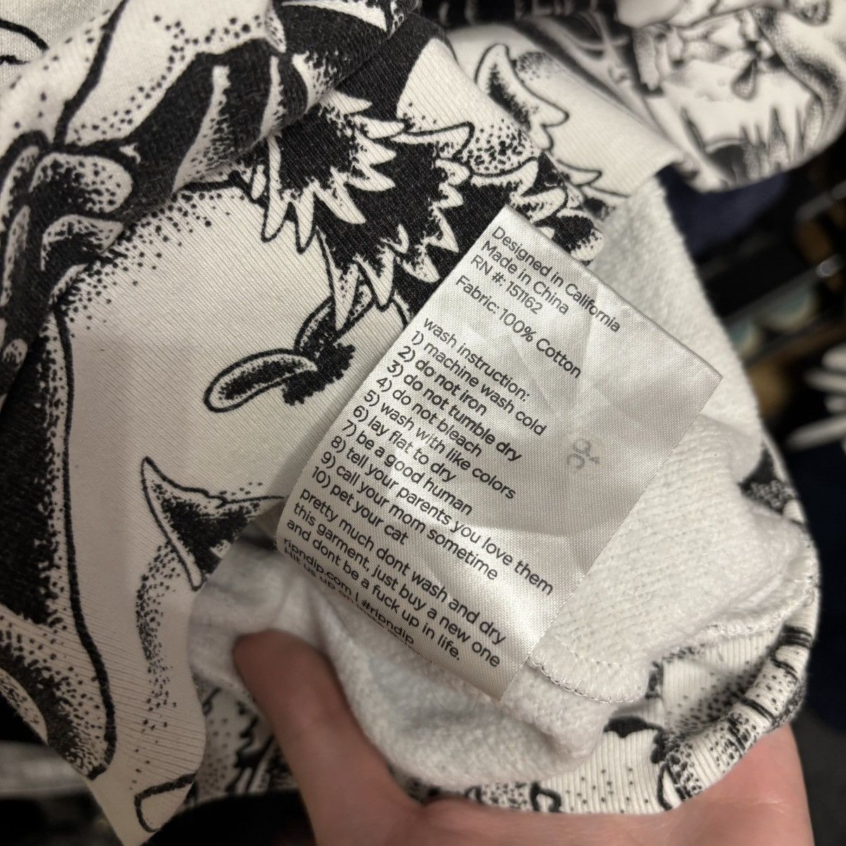 RIPNDIP Vintage Y2K All Over Print Ripndip Hoodie Punk ERD Grunge Size US L / EU 52-54 / 3 - 6 Thumbnail