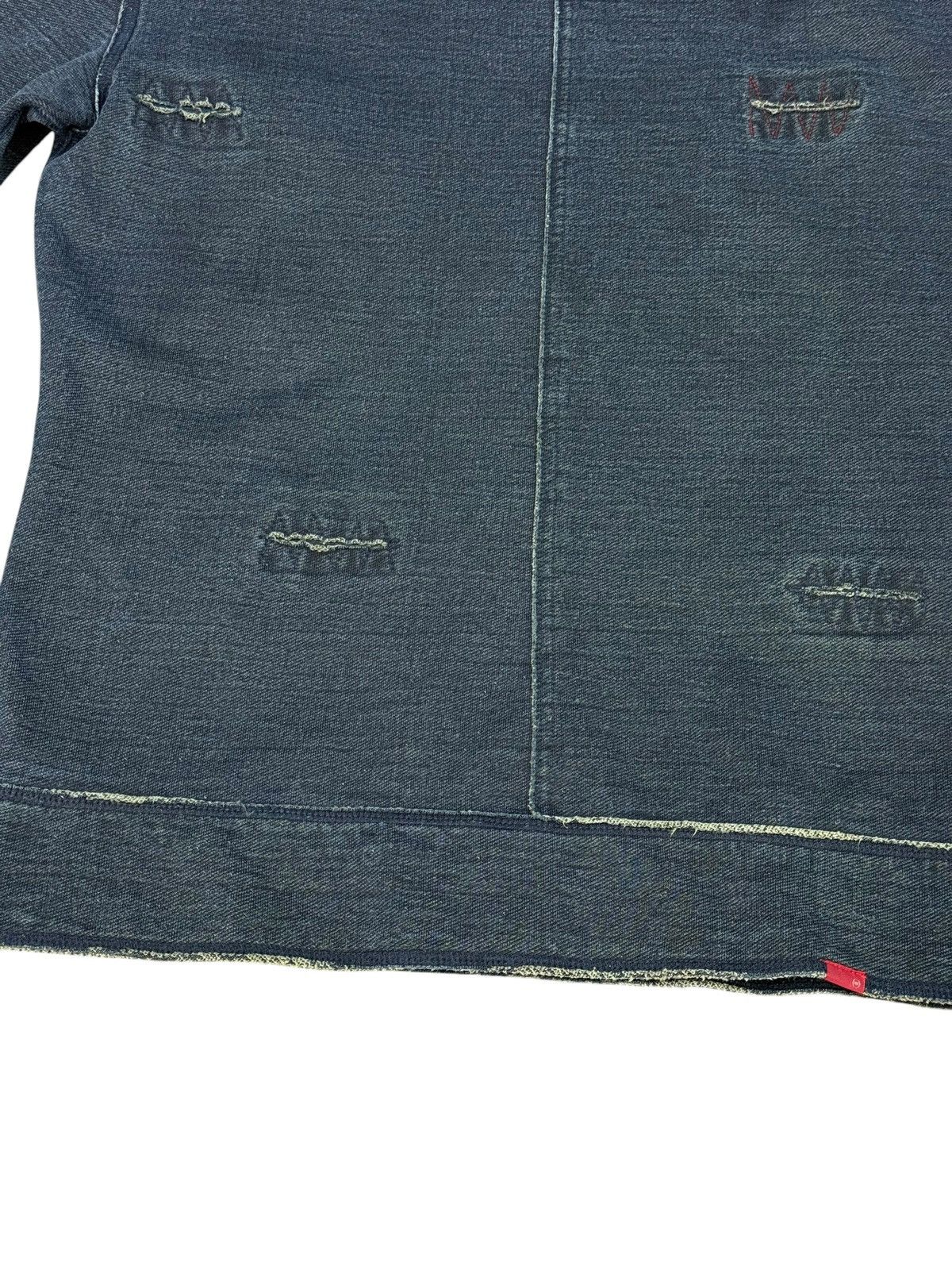 Japanese Brand Indigo Blue Eternal Denim Like Boro Sweater visvim 7🟩3 Size US M / EU 48-50 / 2 - 3 Thumbnail