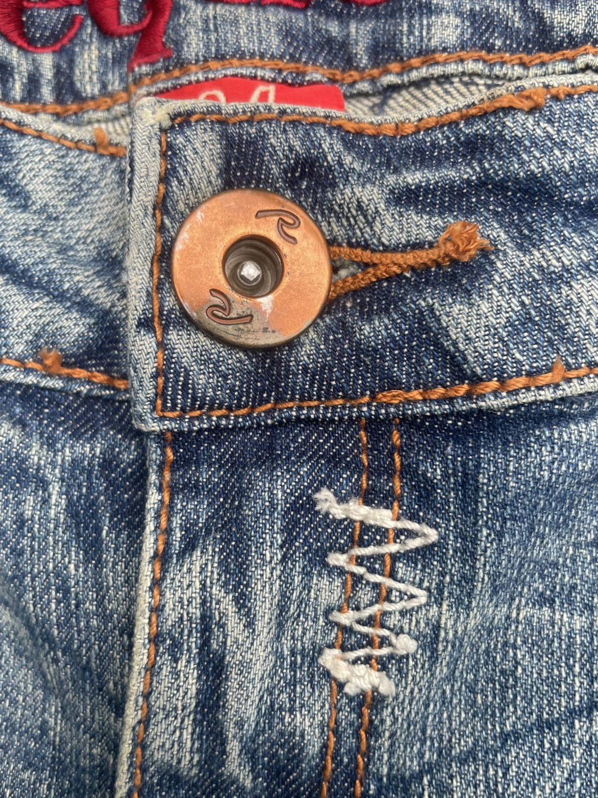 Designer × Request Jeans Request Flare Emboiderey Denim Size 36" / US 14 / IT 50 - 19 Thumbnail