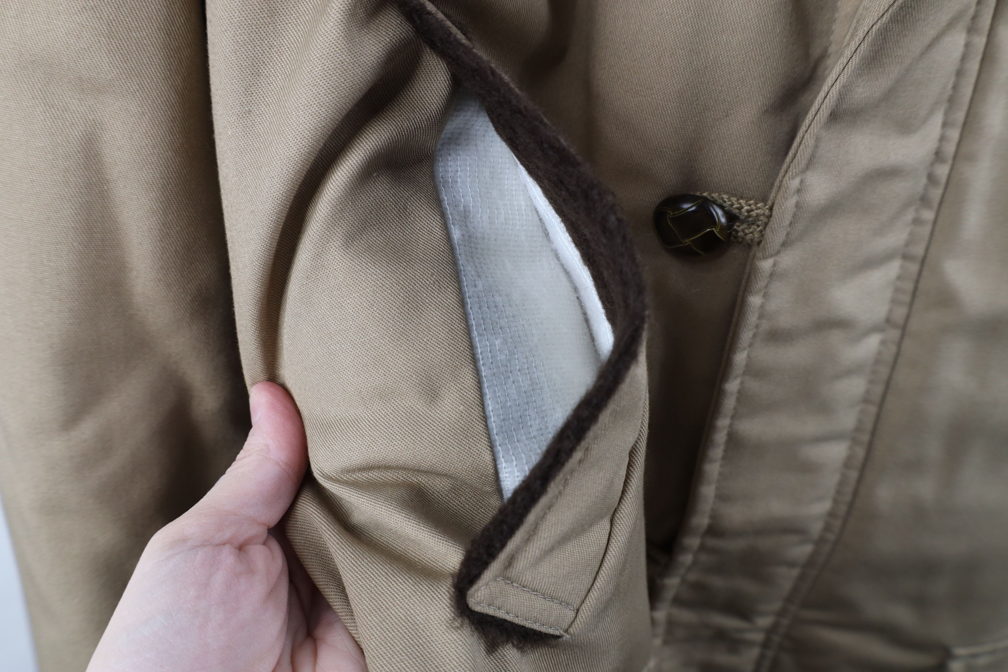 Vintage Vintage 70s Streetwear Hooded Canvas Parka Jacket Beige Size US L / EU 52-54 / 3 - 6 Thumbnail