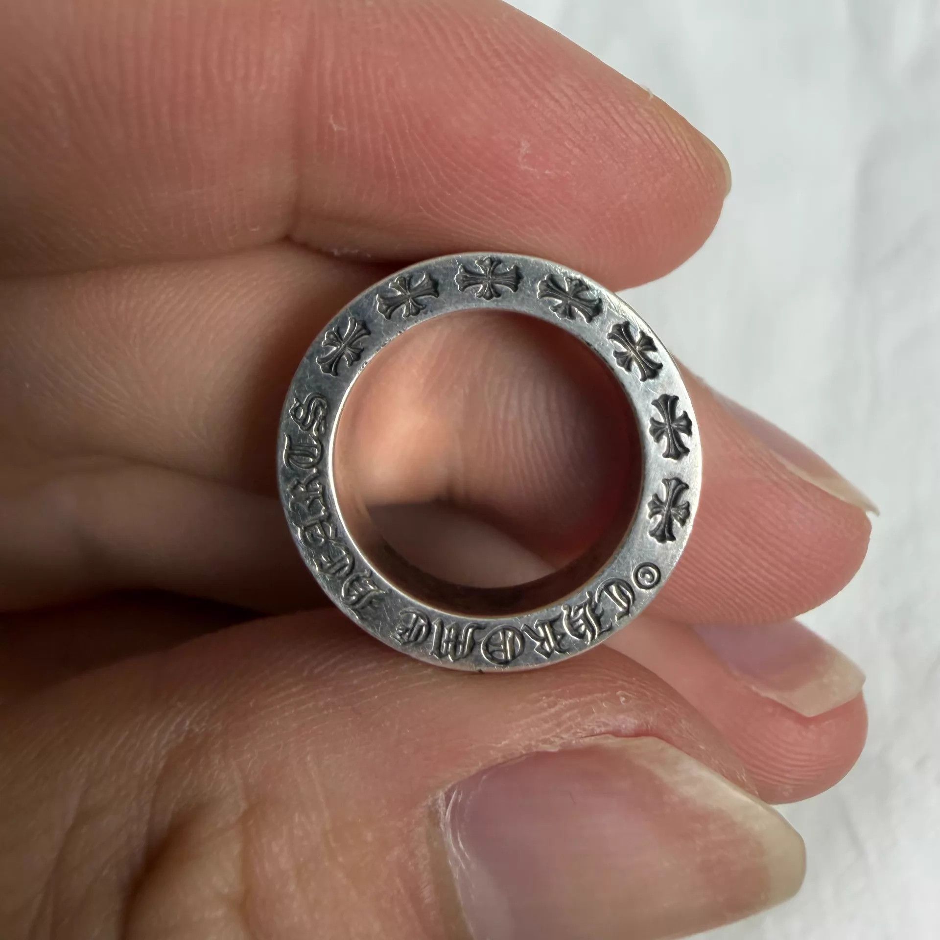 Chrome Hearts Chrome Hearts Forever 925 Silver Ring US4 Near New Size ONE SIZE - 4 Thumbnail
