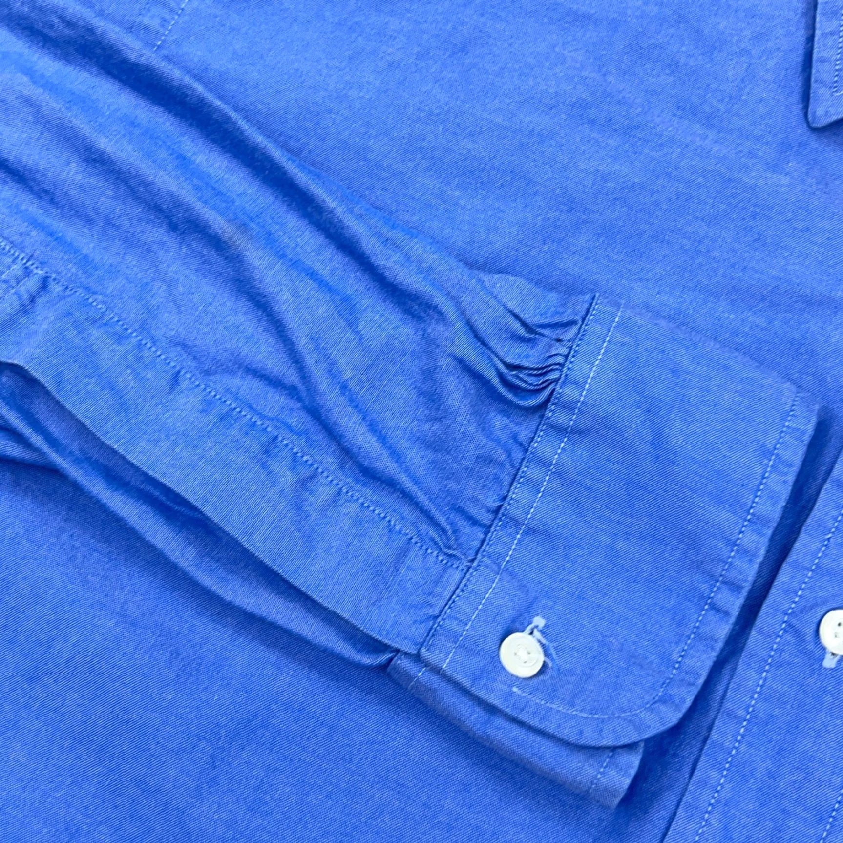 Brooks Brothers Vintage Brooks Brothers Shirt Men 16.5 34 Blue Button Up Oxford Cloth USA Dress Shirt Daywear Casual Party/Cocktail Travel Knit? Size US XL / EU 56 / 4 - 3 Thumbnail