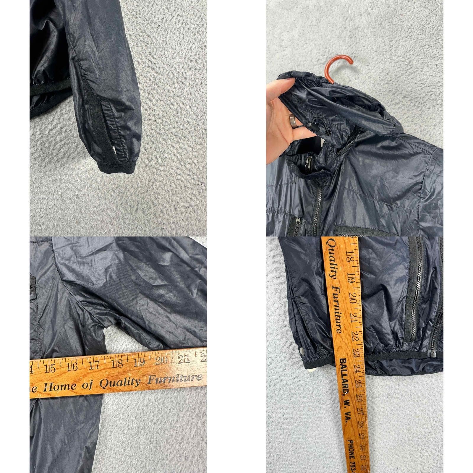 Nike Nike Jacket Womens Small Black Nylon Full Zip Packable Hooded Lightweight Ladies Size S / US 4 / IT 40 - 8 Thumbnail