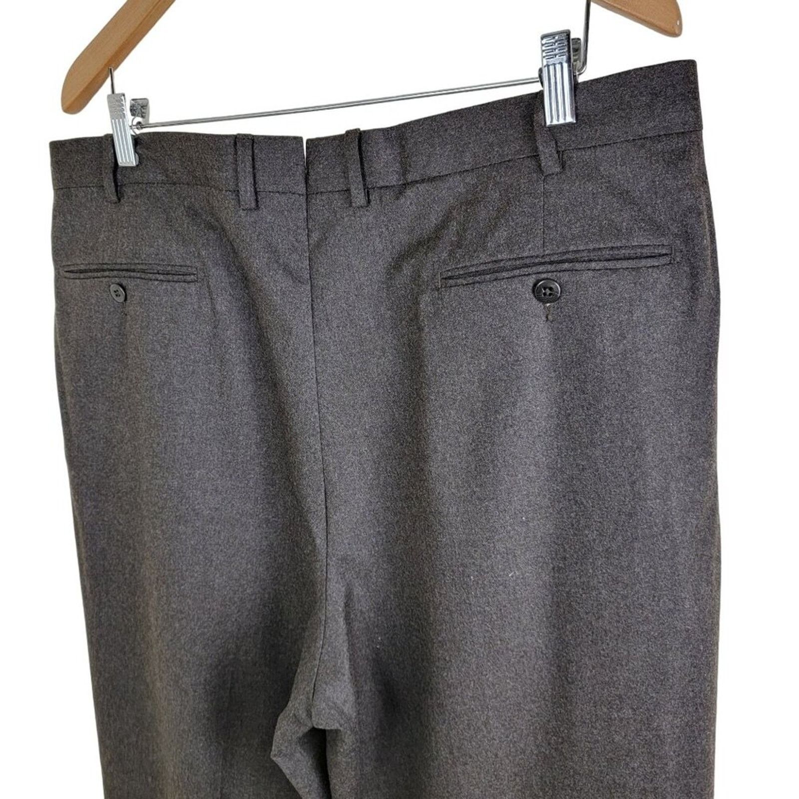 Ermenegildo Zegna Ermenegildo Zegna Tweed Wool Trouser Pants Mens 38R 75L102 Size US 38 / EU 54 - 4 Thumbnail