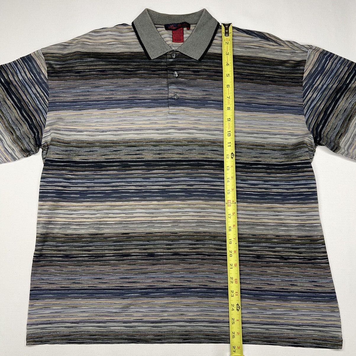 Other Klauss Boehler Polo Shirt Striped Knit Y2K Made In Italy Size US L / EU 52-54 / 3 - 14 Thumbnail