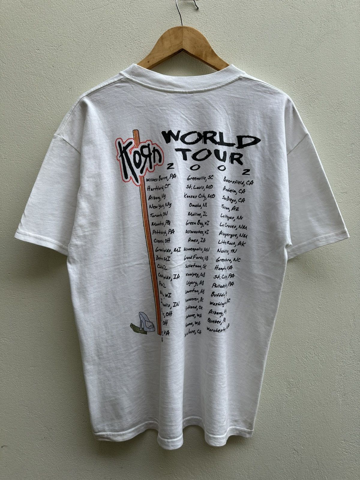 Band Tees vintage rare korn pop sux stripper t shirt Size US L / EU 52-54 / 3 - 5 Thumbnail