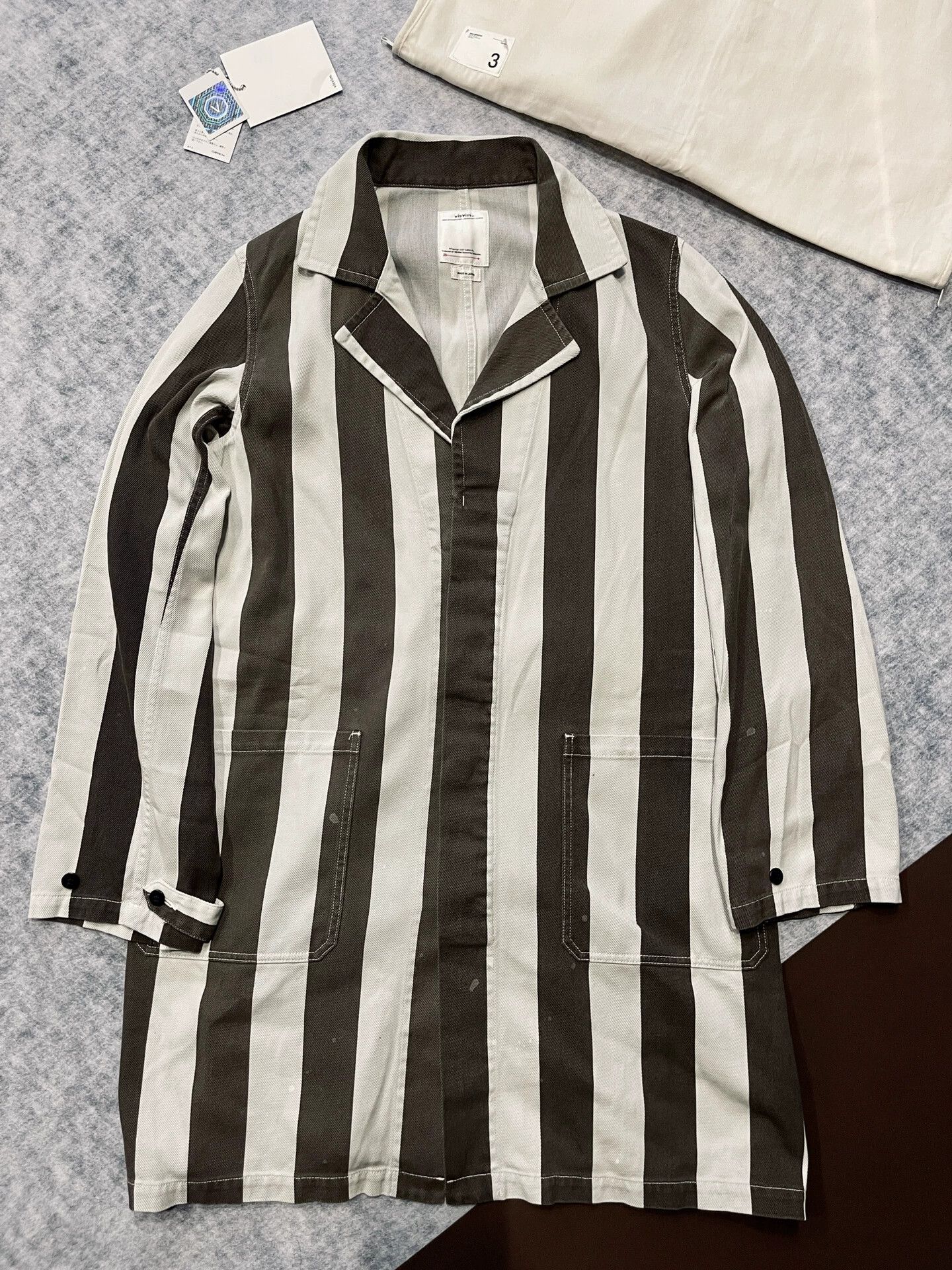 Visvim visvim cecile service striped coat Size US L / EU 52-54 / 3 - 1 Thumbnail
