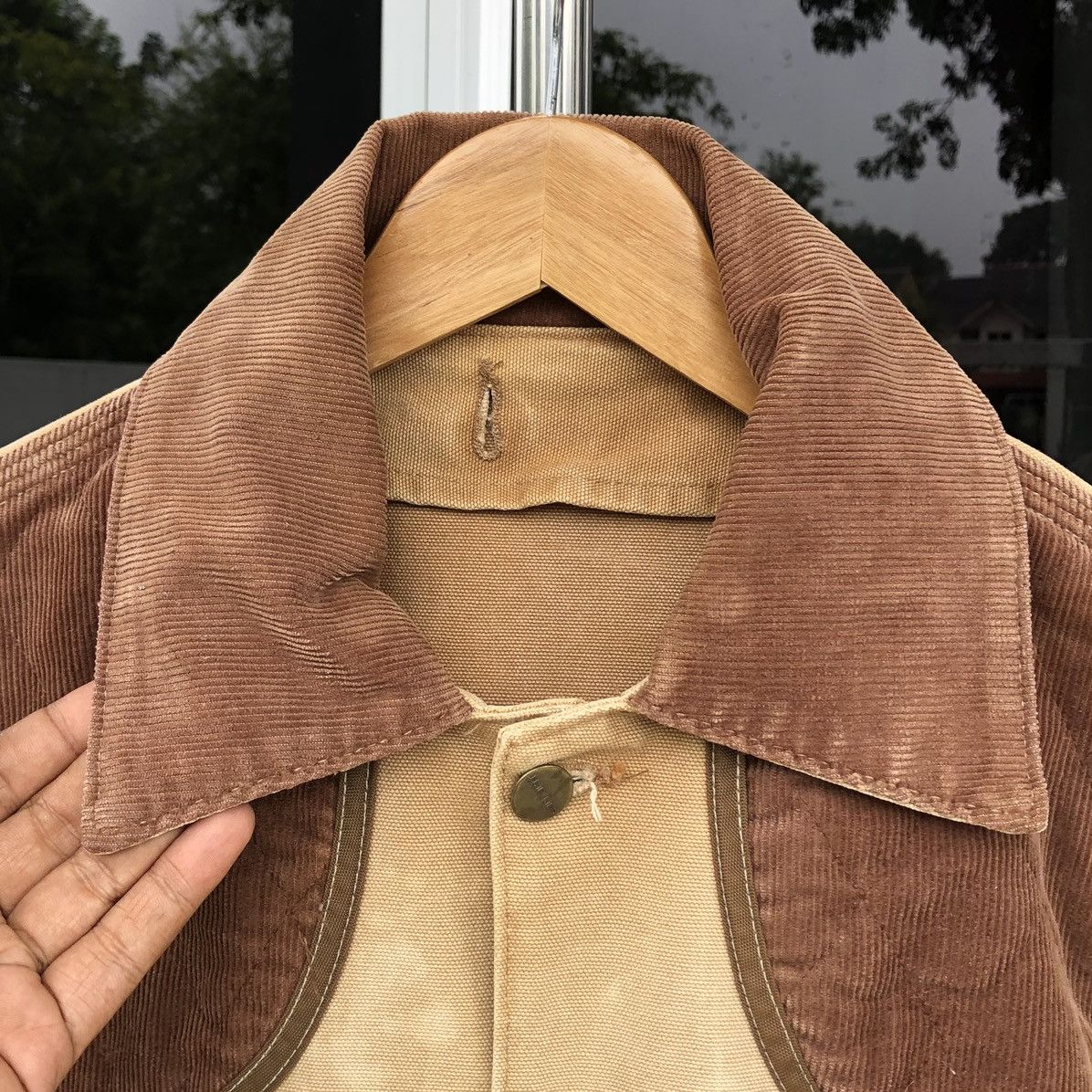 Carhartt VTG THRASHED Carhartt Canvas Hunting Jacket Pouch Corduroy Size US M / EU 48-50 / 2 - 6 Thumbnail