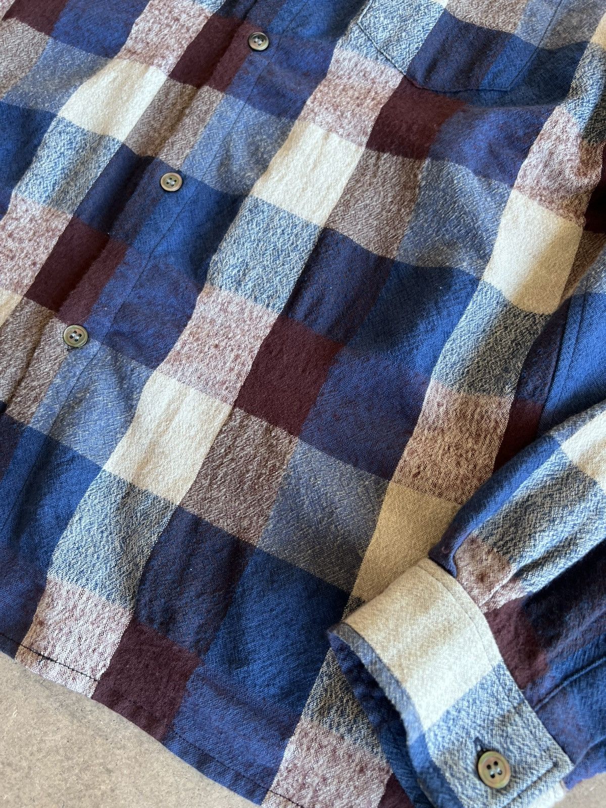 John Elliott WOOL FLANNEL BUTON UP PURPLE BLUE GREY THIN LINEN CASHMERE 3 Size US M / EU 48-50 / 2 - 2 Thumbnail