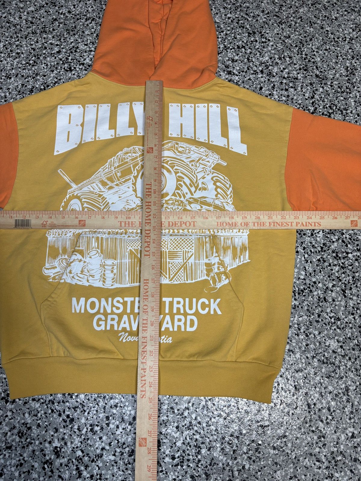 Billy Hill 2021 Billy Hill Collection #3 Orange/Yellow Hoodie Size S Size US S / EU 44-46 / 1 - 8 Thumbnail