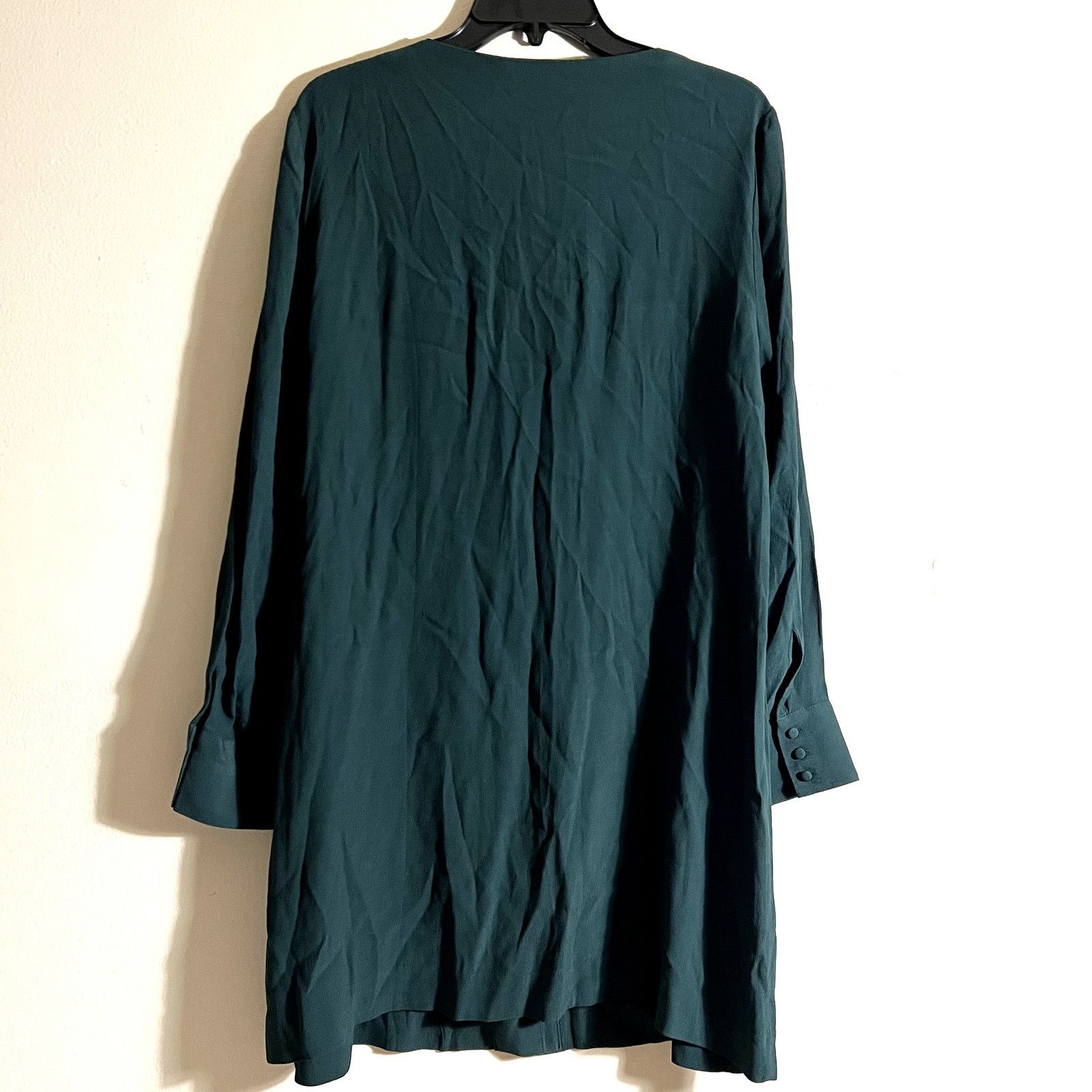 Madewell Madewell Button Front Long Sleeve Dress Size L Smokey Size L / US 10 / IT 46 - 6 Thumbnail