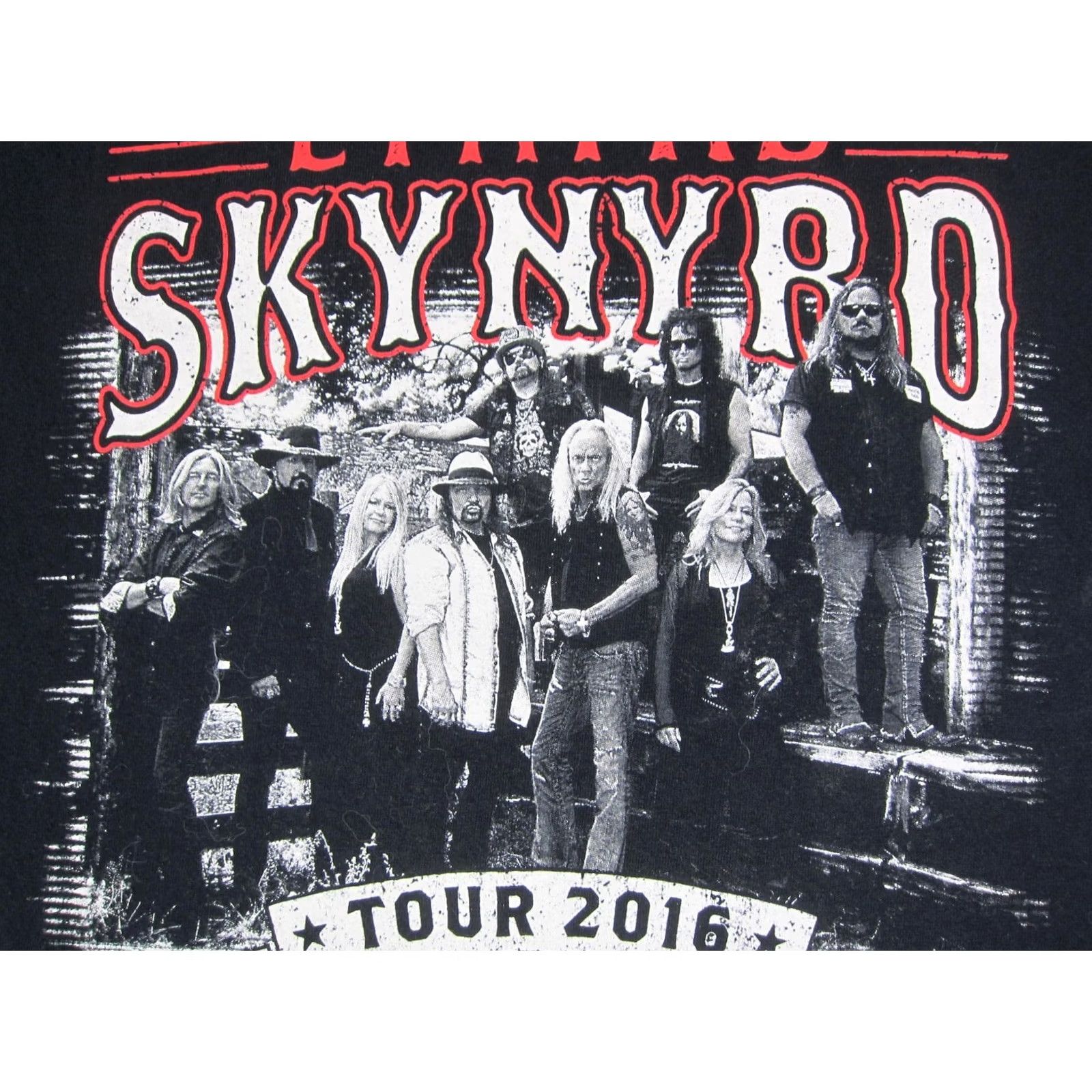 Gildan VINTAGE Lynyrd Skynyrd Shirt Mens XL Black 2016 Concert Tour Y2K Size US XL / EU 56 / 4 - 4 Thumbnail