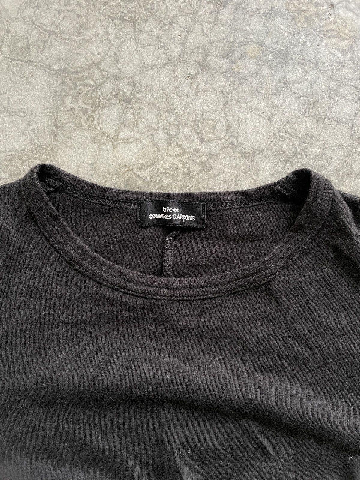 Comme des Garcons AD03 Tricot COMME des GARCONS Long Sleeves Black Plain Tees Size S / US 4 / IT 40 - 3 Thumbnail