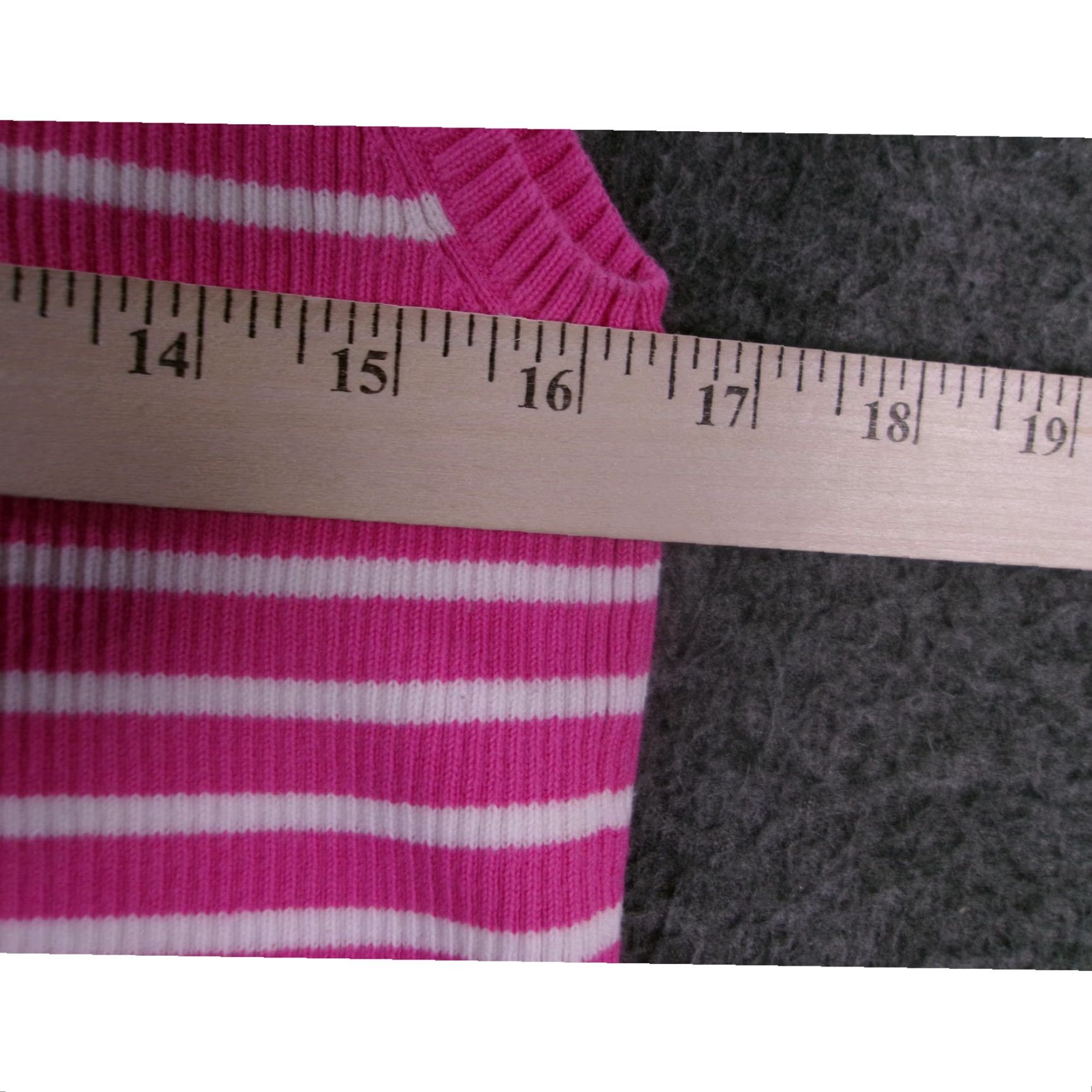 Ralph Lauren Lauren Ralph Lauren Tank Top Women XL Pink Striped Ribbed Turtleneck Preppy Women Size XL / US 12-14 / IT 48-50 - 4 Thumbnail