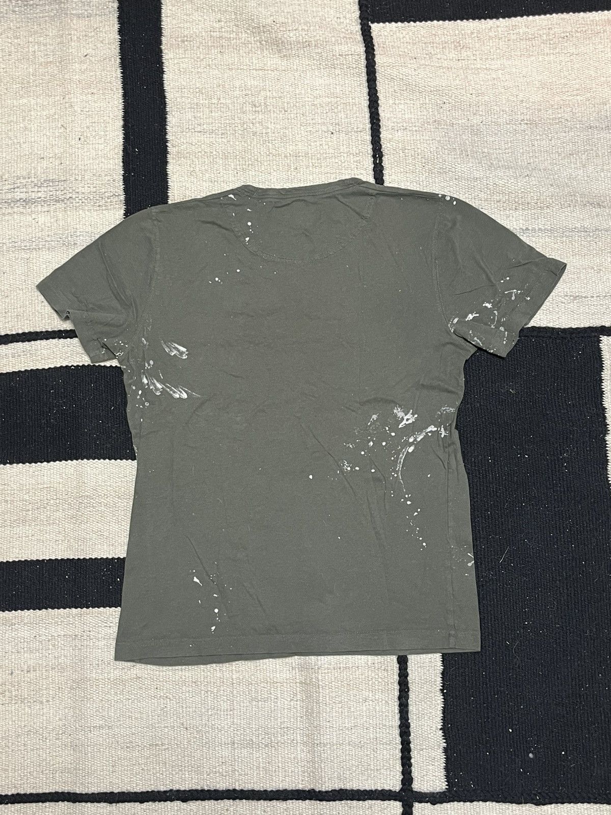 Abercrombie & Fitch Abercrombie & Fitch Soft AF Green Paint Splatter T-Shirt Size US M / EU 48-50 / 2 - 3 Thumbnail