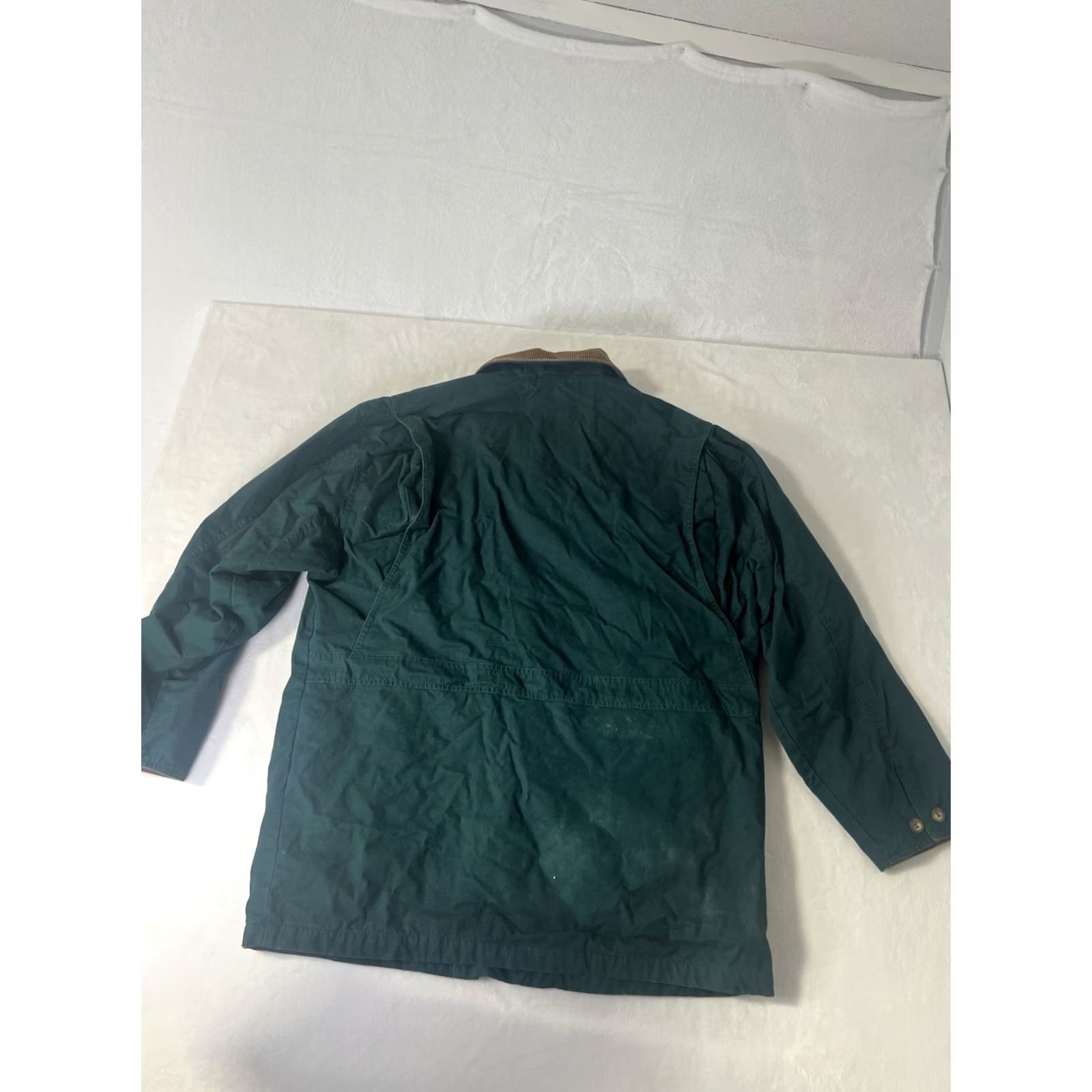 Vintage VINTAGE David Peyser Sportswear Chore Jacket Coat Green L Regular Lined Flannel Cotton Barn Coat Men Size US L / EU 52-54 / 3 - 5 Thumbnail