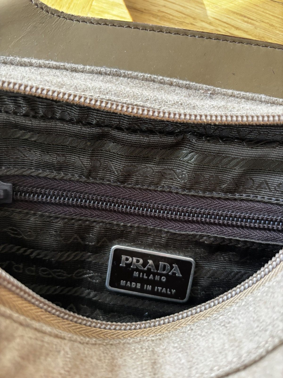 Prada Prada Archive Shoulder Bag – 1999, Mohair-Blend & Lambskin Size ONE SIZE - 7 Thumbnail