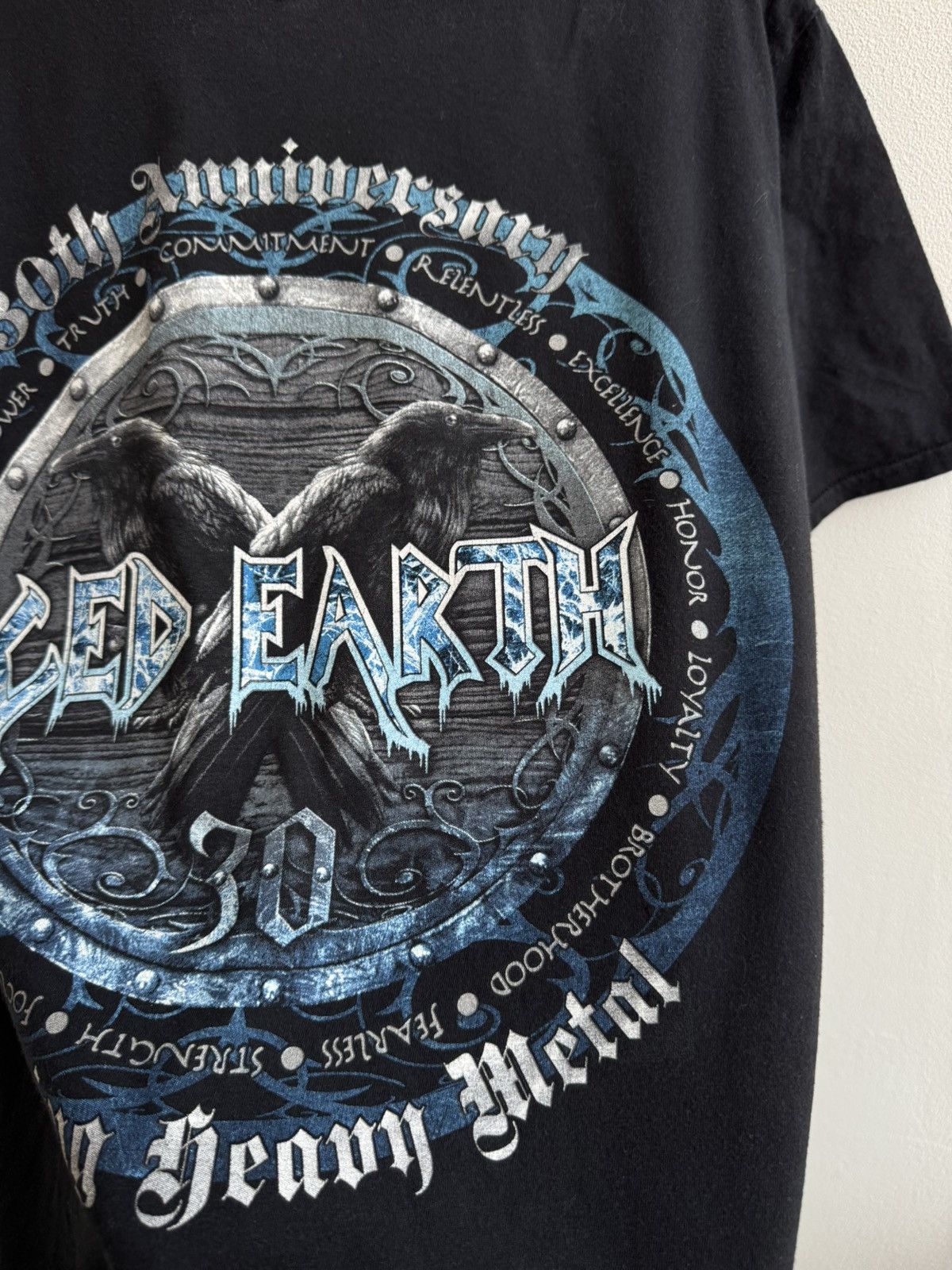 Gildan Iced Earth T Shirt Tee 30th Aniversary Heavy Metal Rock Band Size US L / EU 52-54 / 3 - 13 Thumbnail