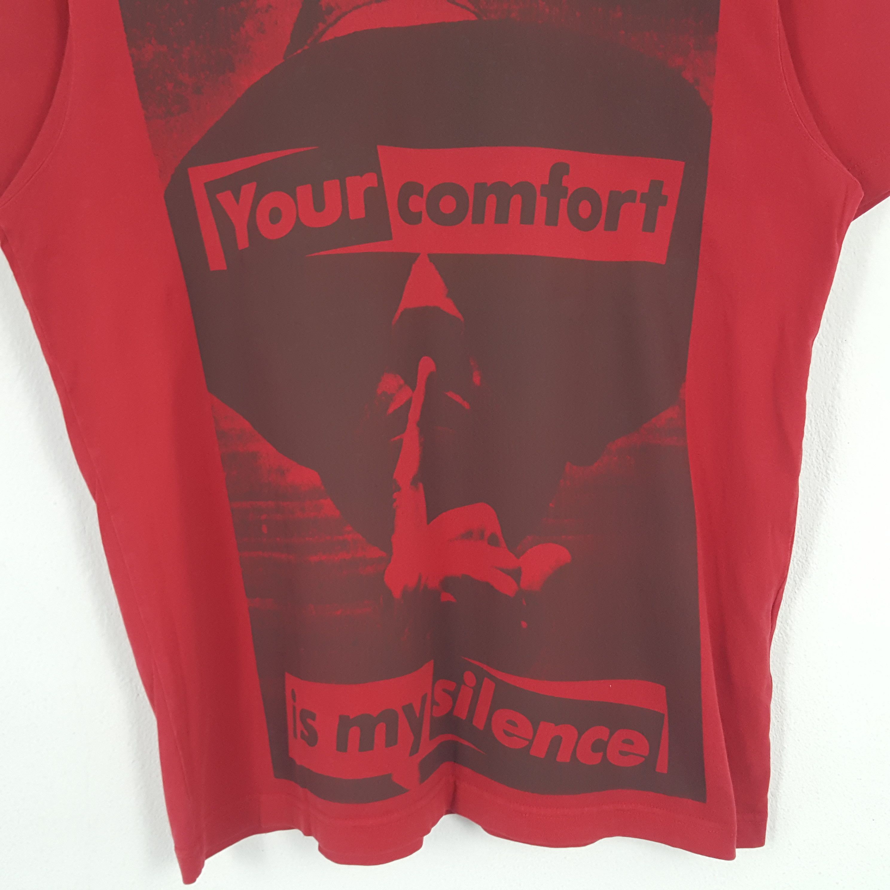Barbara Kruger × Japanese Brand × Vintage Vintage Barbara Kruger Your Comfort Is My Silence Tshirt Size US L / EU 52-54 / 3 - 2 Thumbnail