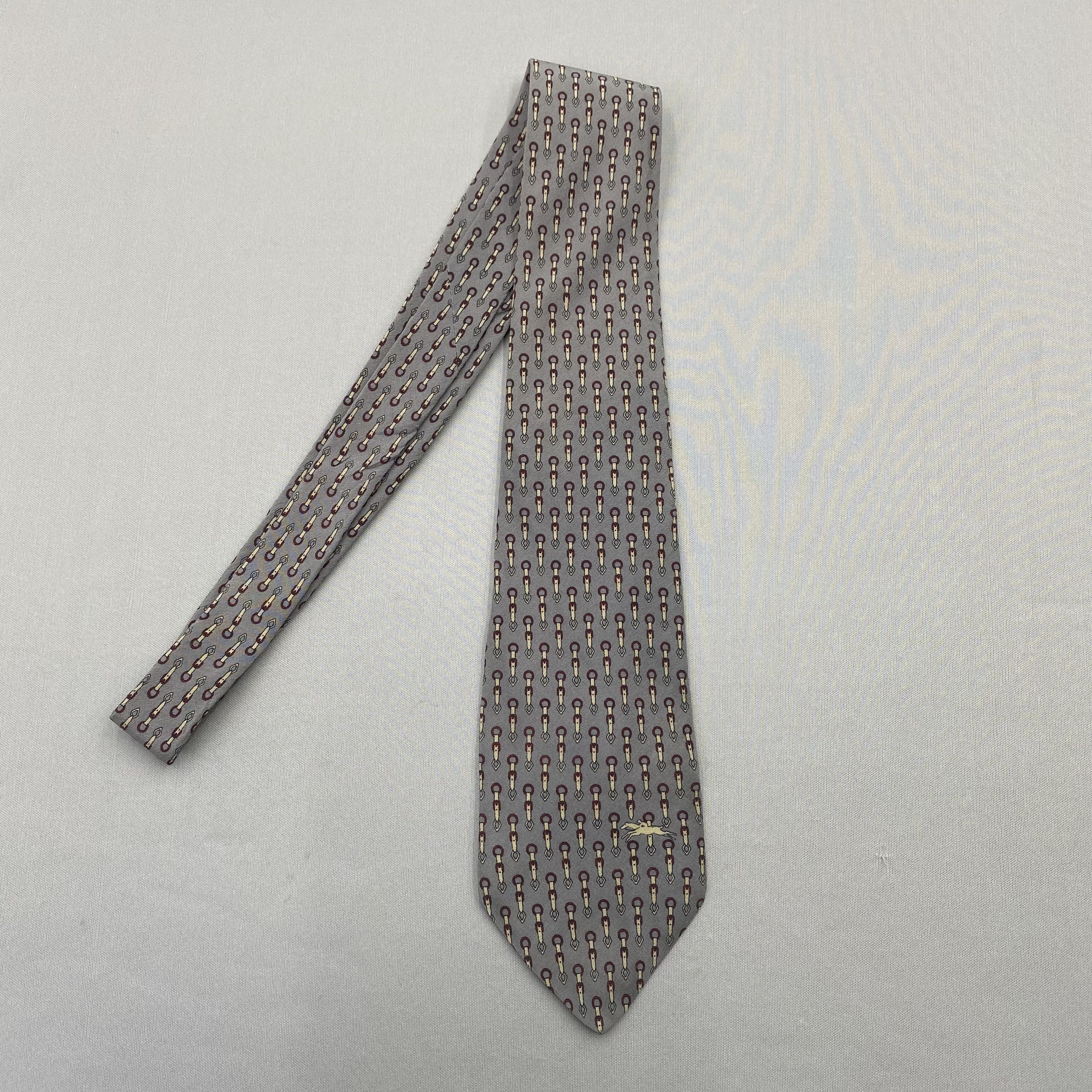 Longchamp Vintage Longchamp SILK Necktie Cravate Pure Silk Neck Tie Size ONE SIZE - 4 Thumbnail