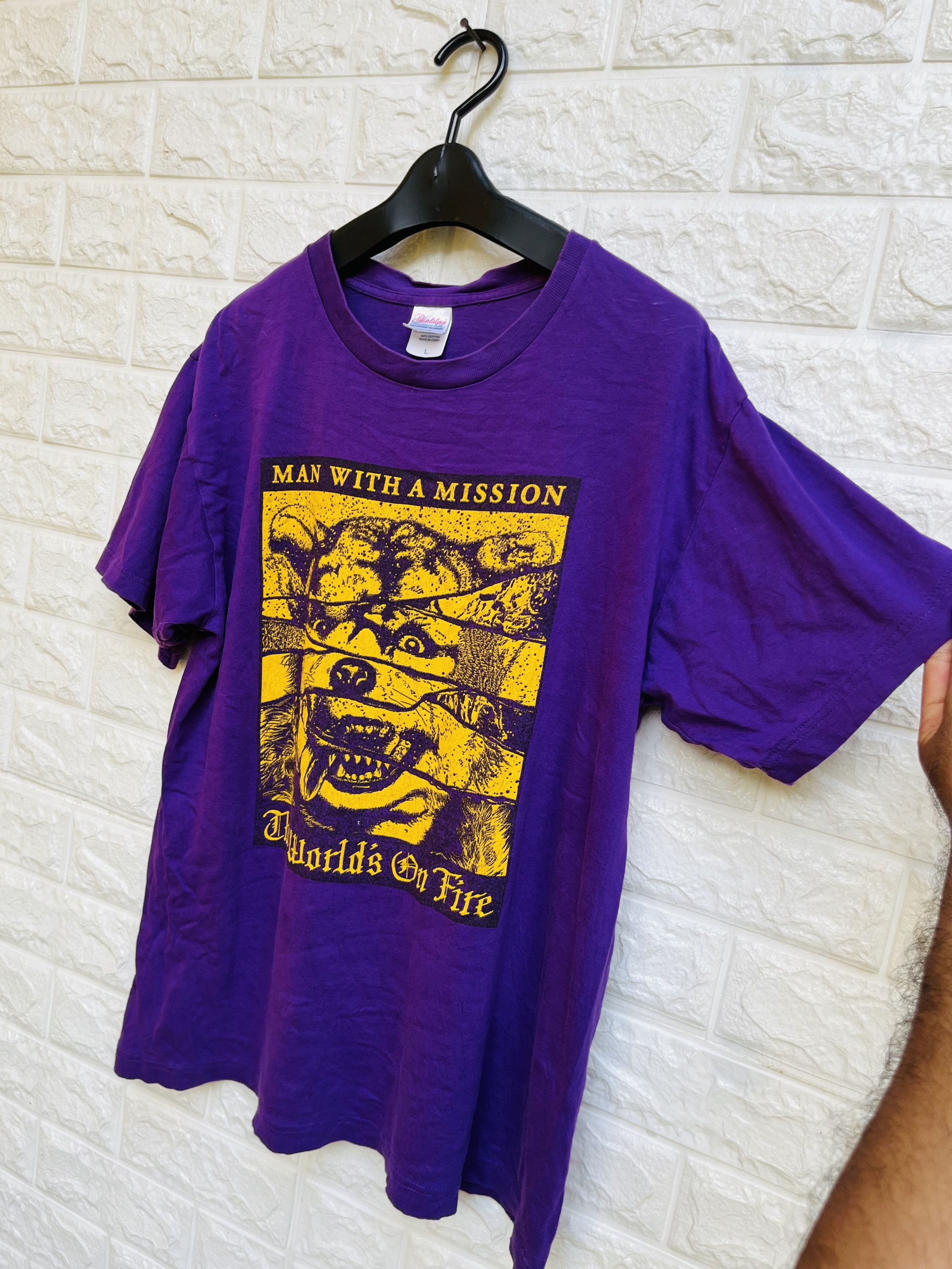 Band Tees × Japanese Brand × Vintage Vintage Man With A Mission Japanese Designer Fashion Style Size US M / EU 48-50 / 2 - 5 Thumbnail