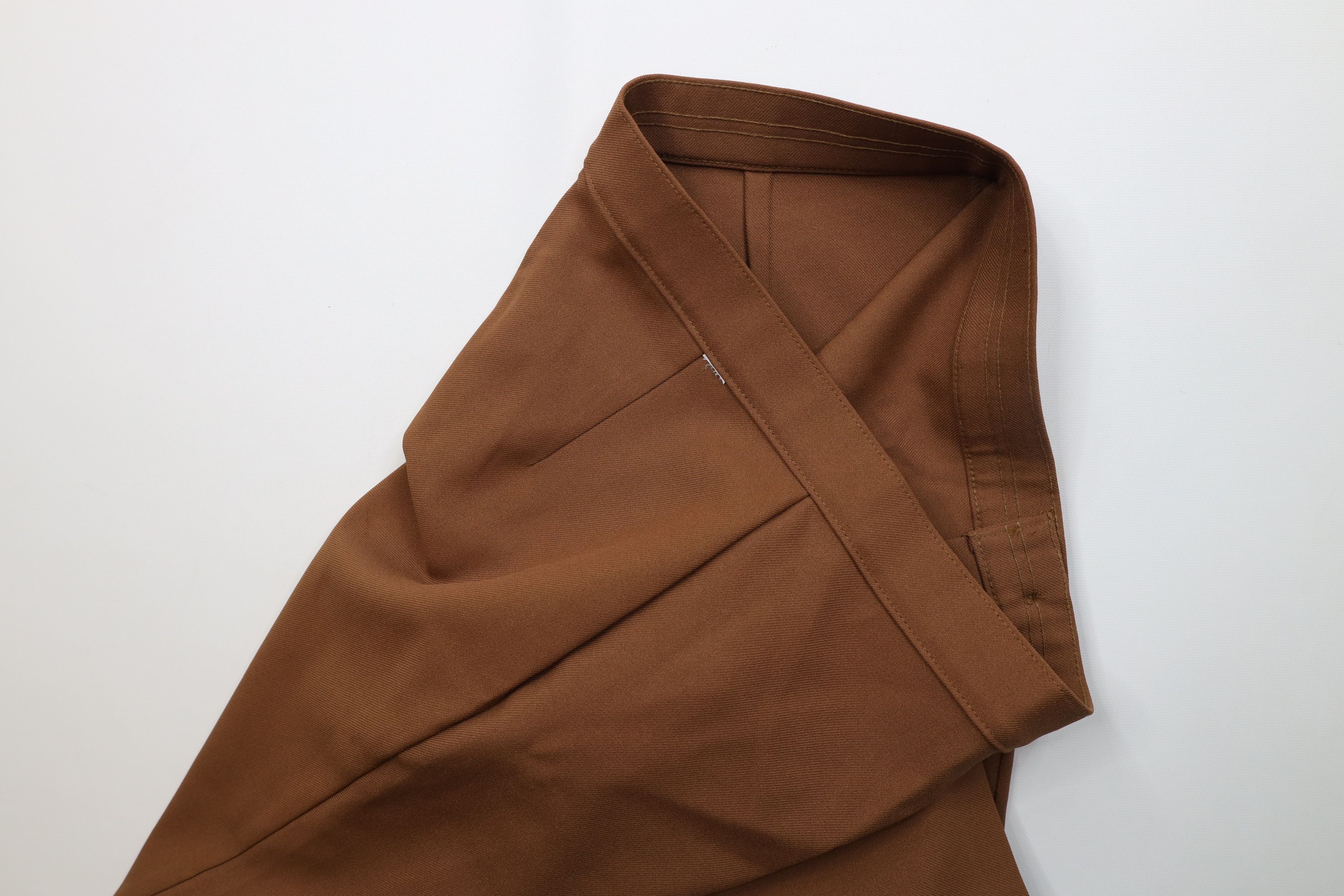 Levi's Vintage 70s Levis Knit Wide Leg Bell Bottoms Pants Brown USA Size 42" / US 20 - 8 Thumbnail
