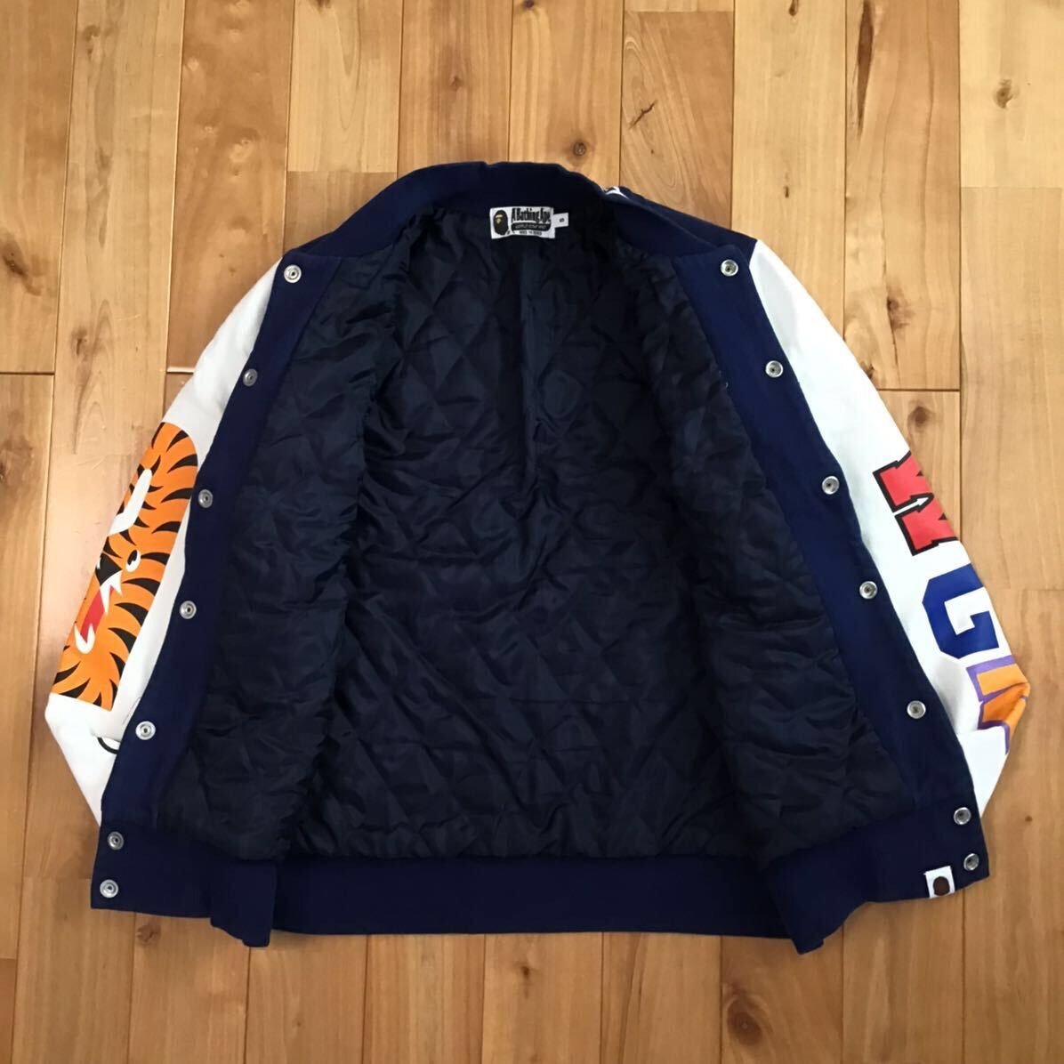 Bape BAPE SHARK SWEAT VARSITY JACKET a bathing ape Size US S / EU 44-46 / 1 - 3 Thumbnail