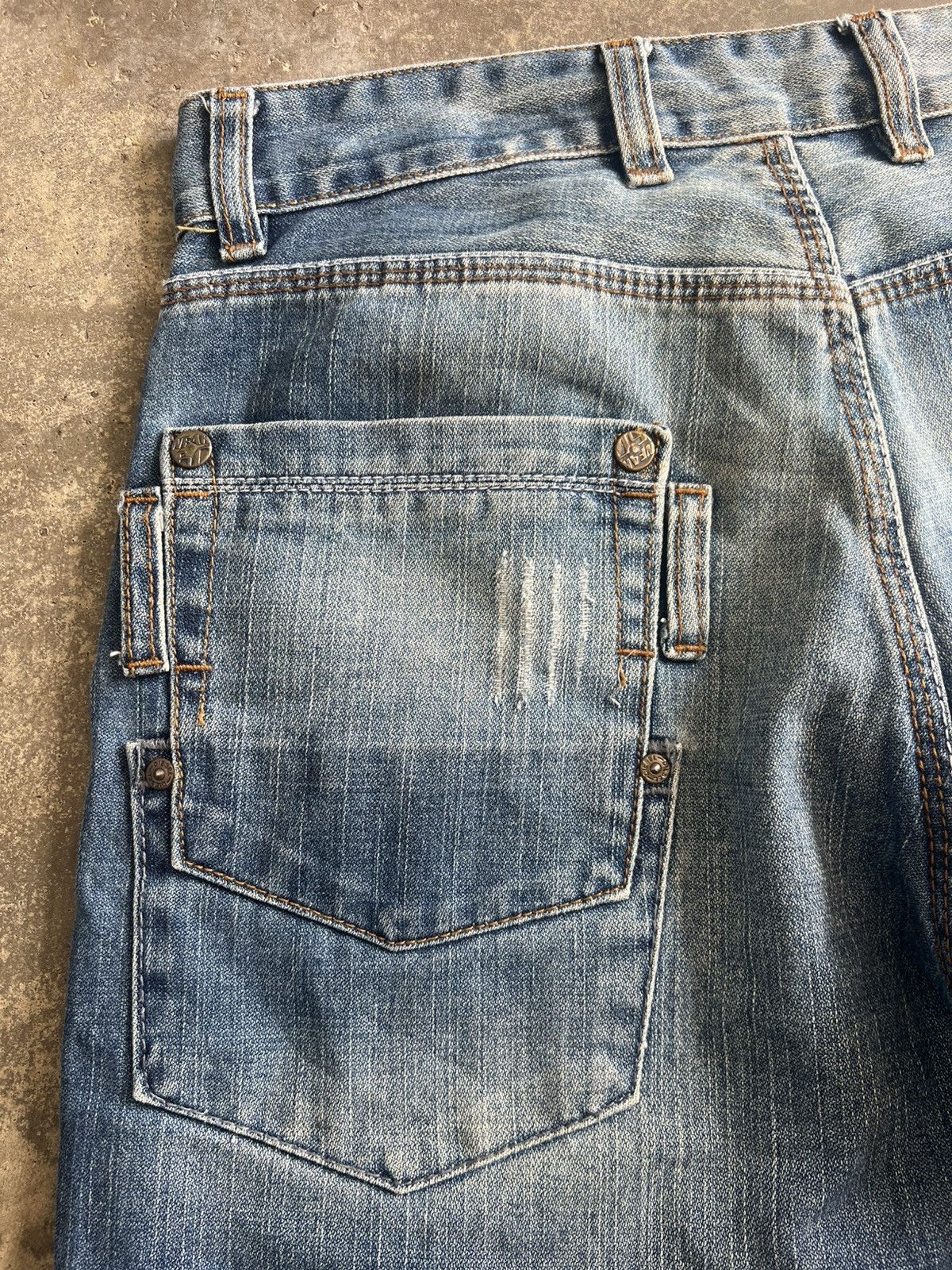 Diesel Vintage Diesel Punk Distressed Style Flared Jeans Size US 31 - 12 Thumbnail