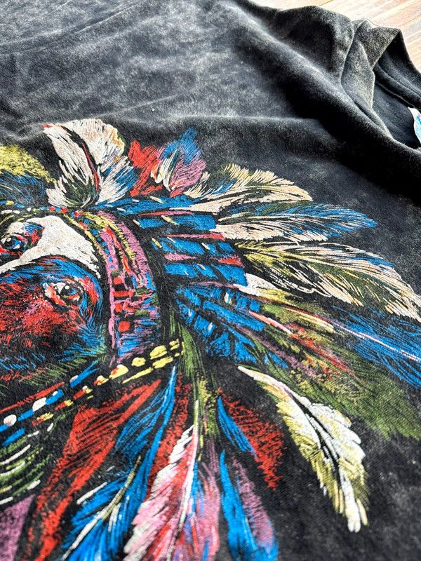 Hanes Vintage Hanes Made in USA Indian tee Size US L / EU 52-54 / 3 - 4 Thumbnail