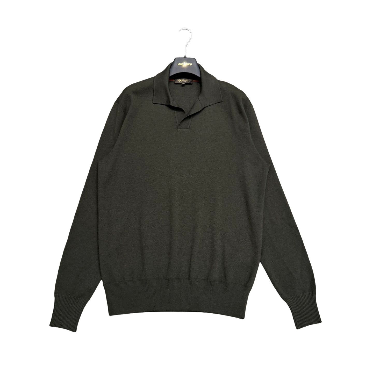 Loro Piana Loro Piana Virgin Wool Knitted Polo Size M Size US M / EU 48-50 / 2 - 1 Thumbnail