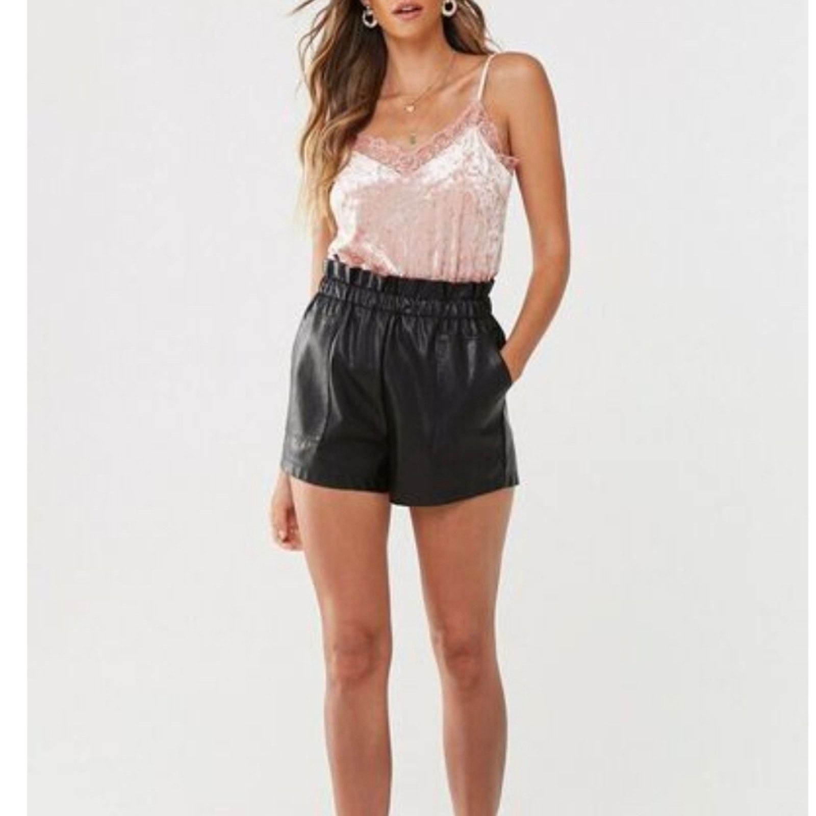 Forever 21 Forever 21 Lace Trim Velvet Cami- Medium Size M / US 6-8 / IT 42-44 - 5 Thumbnail