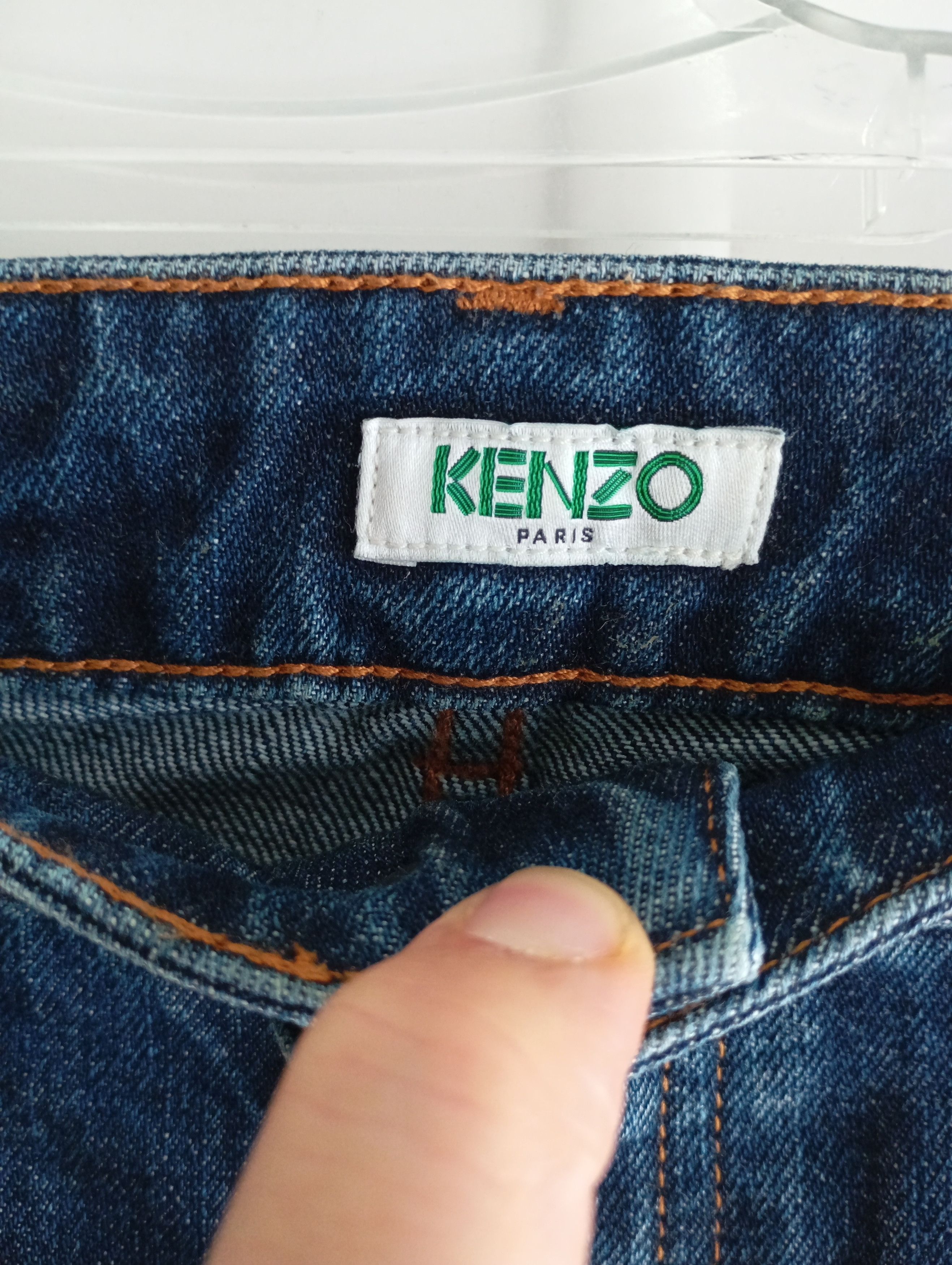 Kenzo × Vintage Kenzo Paris Jungle Signature Logo Luxury Jean Pants Size US 32 / EU 48 - 3 Thumbnail