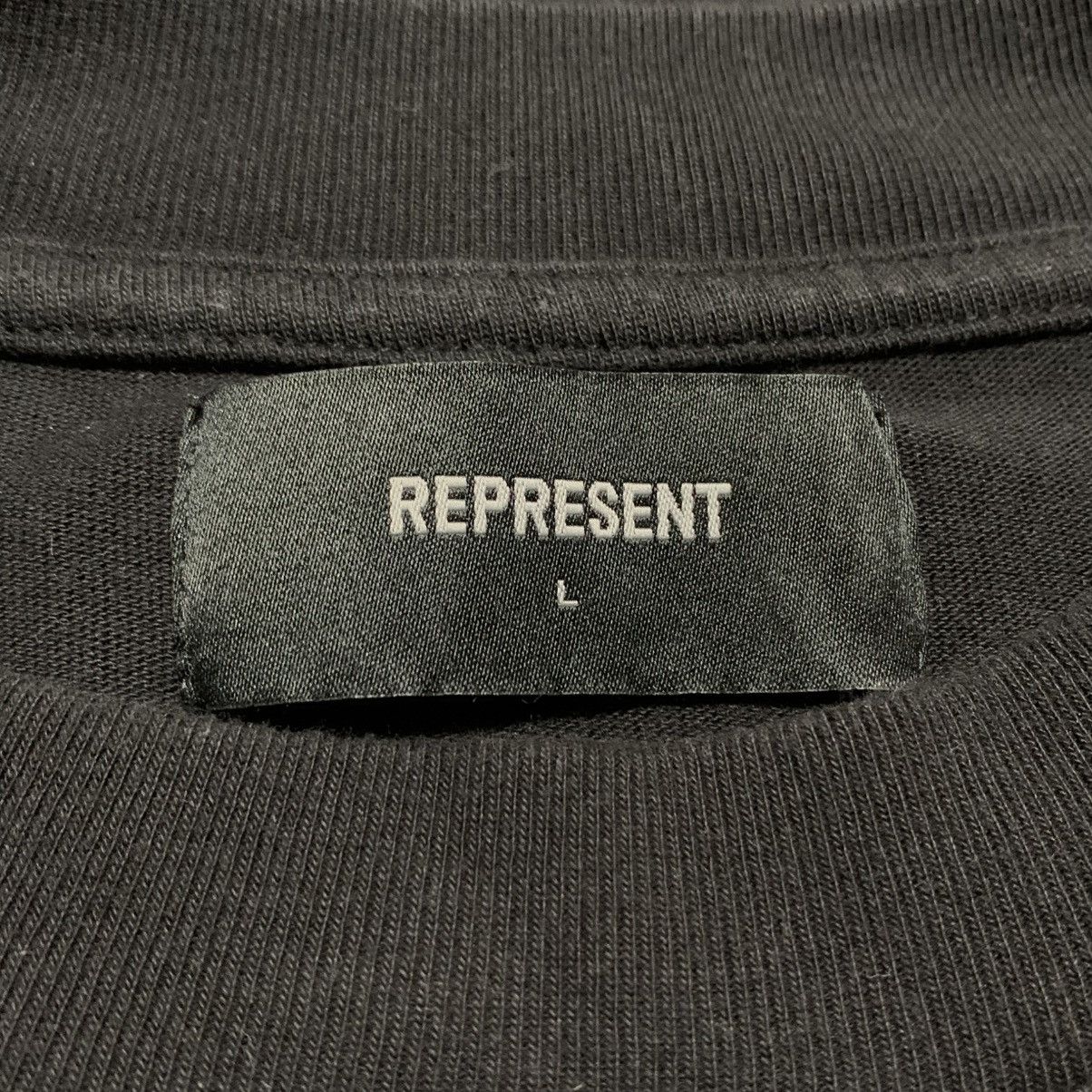 Represent Clo. Represent Large Double Distilled Jet Black Tee Size US L / EU 52-54 / 3 - 4 Thumbnail