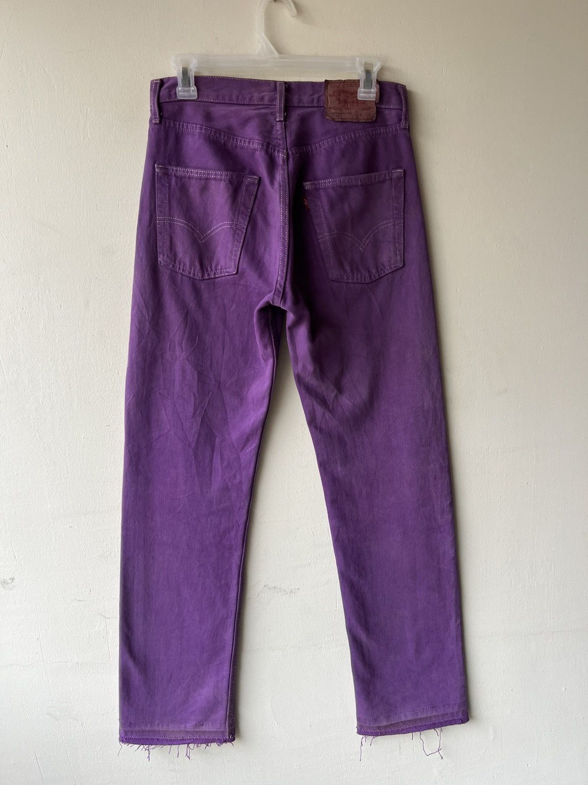 Levi's Vintage 90s Levi’s 501 Fade Dirty Mud Denim Purple Jeans Size US 29 - 22 Thumbnail