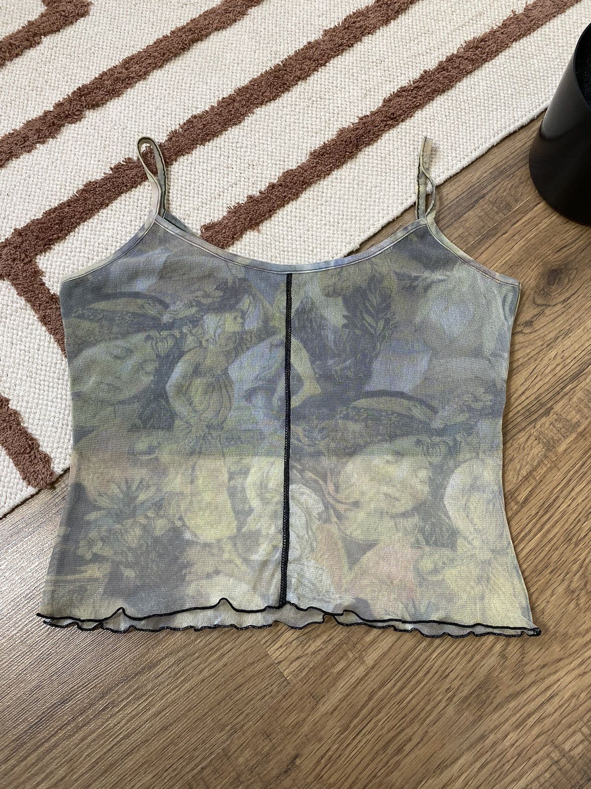 Vintage JEAN PAUL GAULTIER STYLE MESH RENAISSANCE ANGEL TANK TOP Size M / US 6-8 / IT 42-44 - 2 Thumbnail