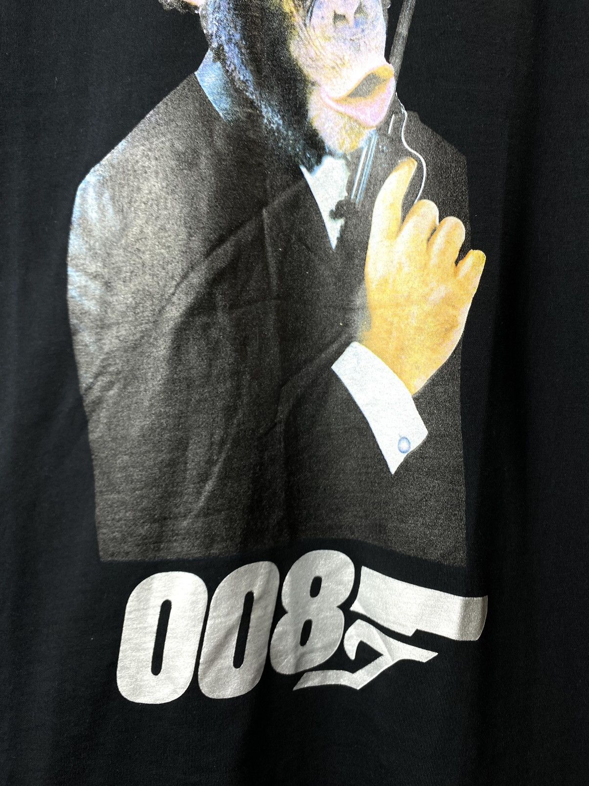 Vintage Monkey Agent 008 James Bond Agent 007 Movie T Shirt Size US XL / EU 56 / 4 - 3 Thumbnail