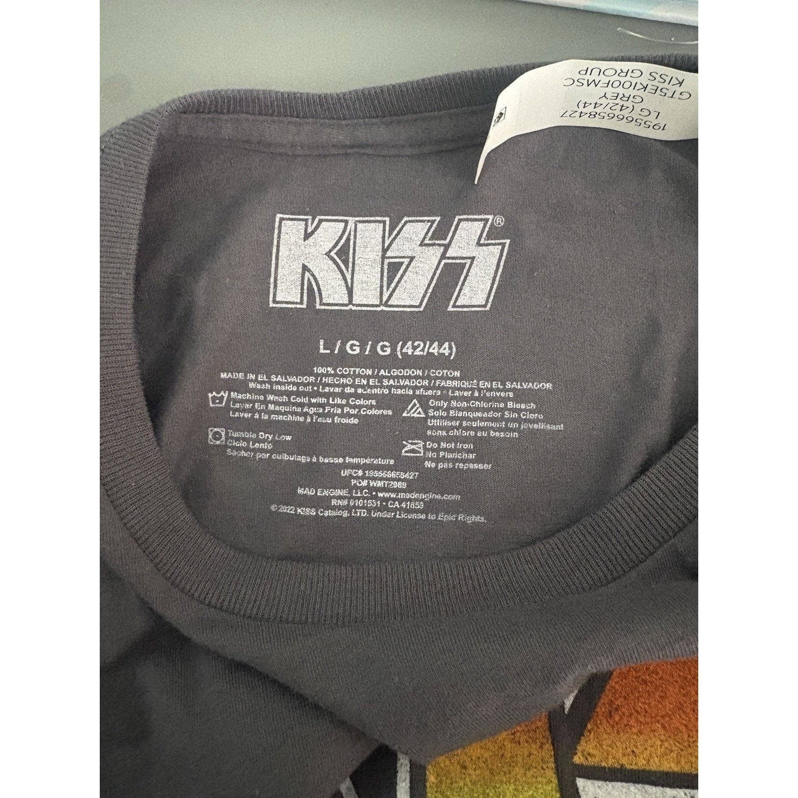 KISS Official Kiss Rock and Roll All Nite Unisex T-Shirt Black L Size US L / EU 52-54 / 3 - 6 Thumbnail
