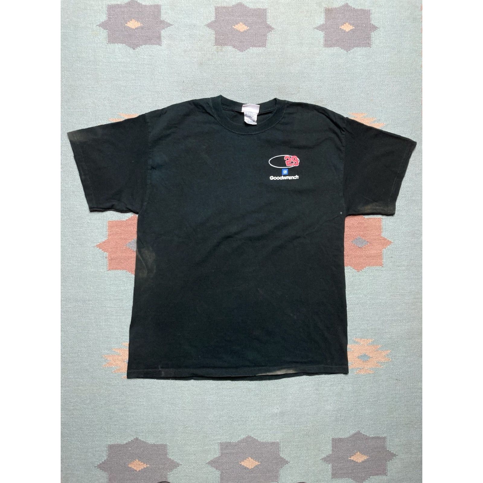 NASCAR VINTAGE Faded NASCAR Kevin Harvick 29 Grunge Black T-Shirt Mens L Size US L / EU 52-54 / 3 - 6 Thumbnail