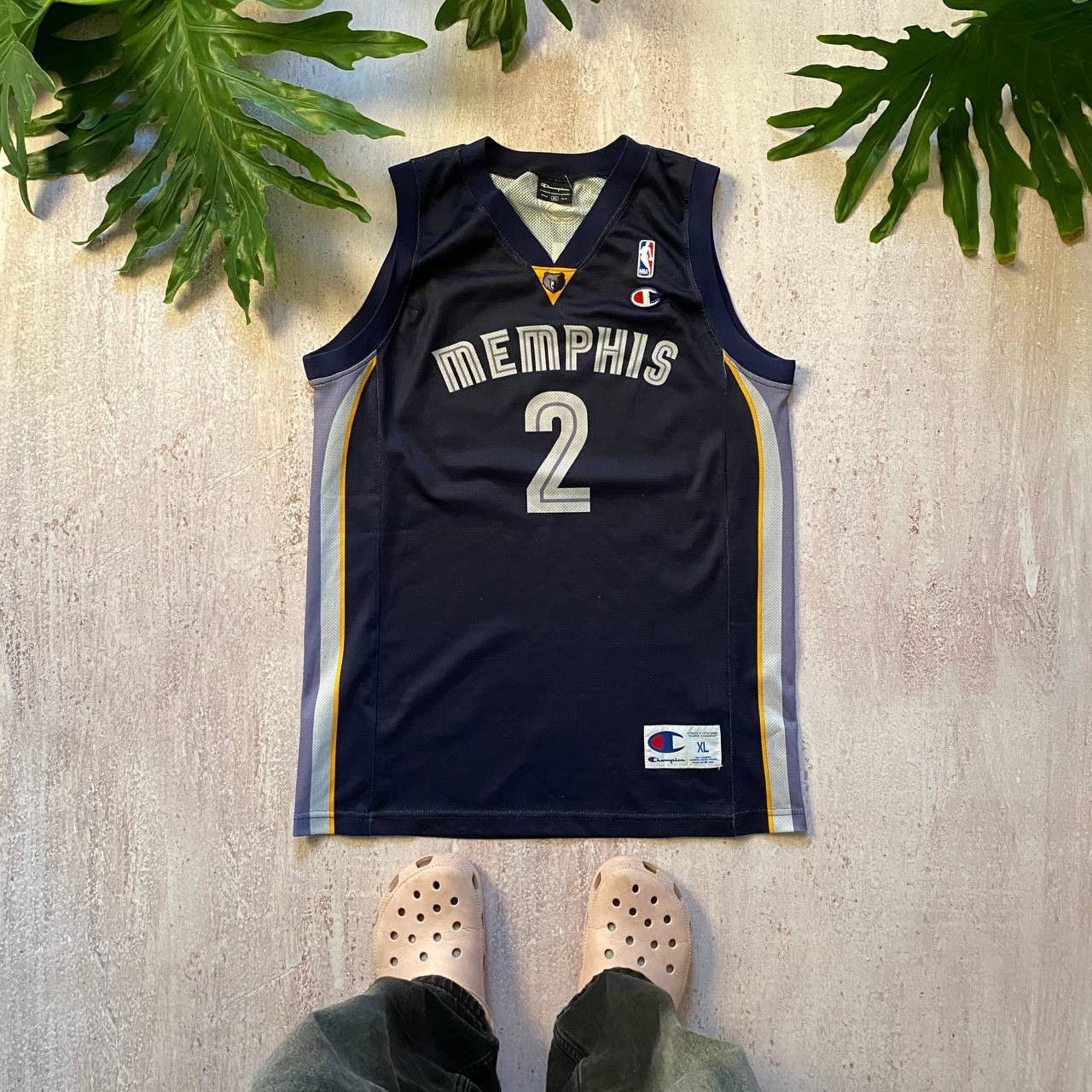 Champion × NBA × Vintage VINTAGE 2007 MEMPHIS GRIZZLIES NAVARRO CHAMPION JERSEY 313 Size US XL / EU 56 / 4 - 1 Thumbnail