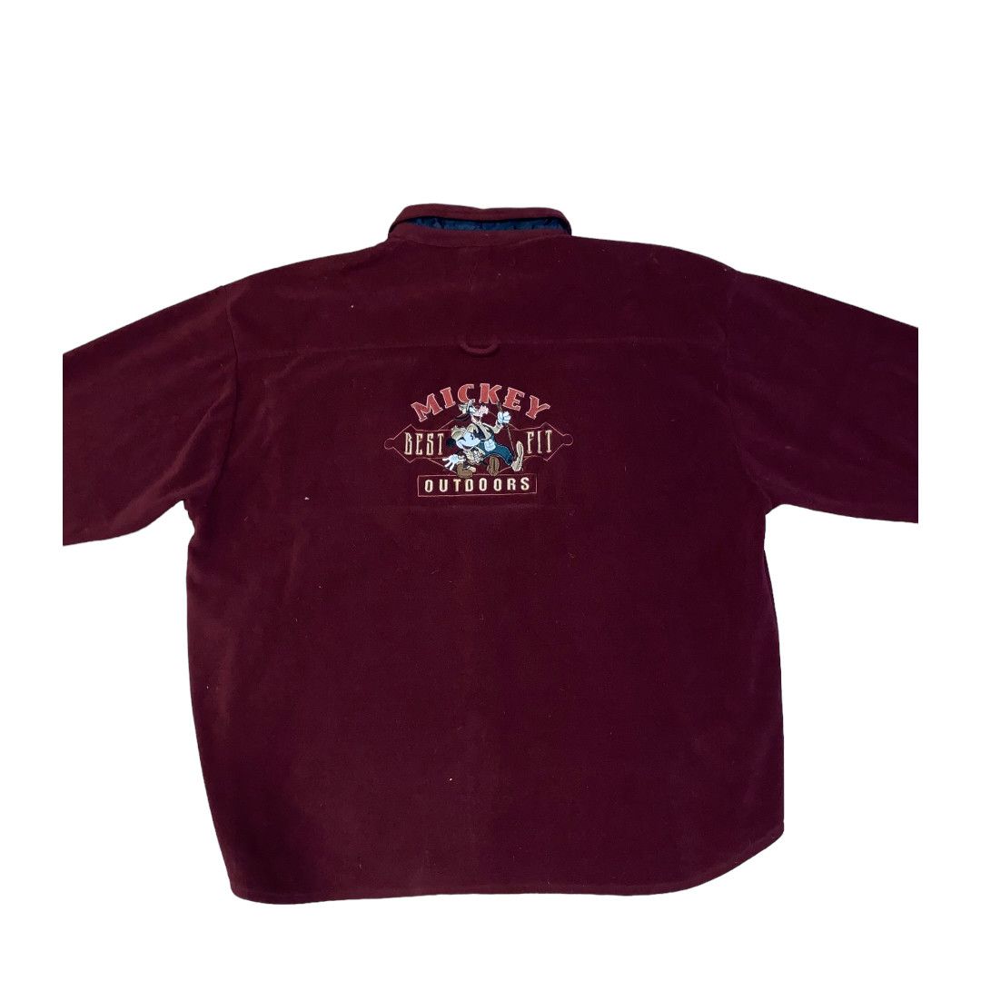 Disney × Vintage Vintage Disney Outdoor Fleece Shirt Size US XXL / EU 58 / 5 - 4 Thumbnail