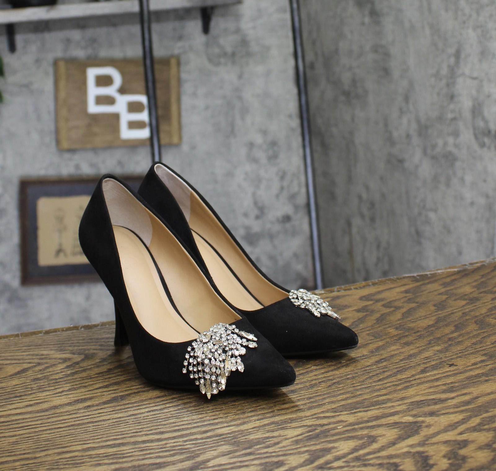 Other Inc International Concepts Heels Black Microsuede 6.5m Size US 6.5 / IT 36.5 - 1 Thumbnail