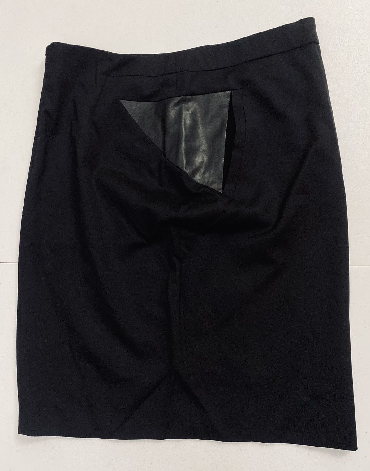 The Kooples The Kooples Black Wool Lambskin Panel Kangaroo Pocket 42 FR Size 30" / US 8 / IT 44 - 5 Thumbnail